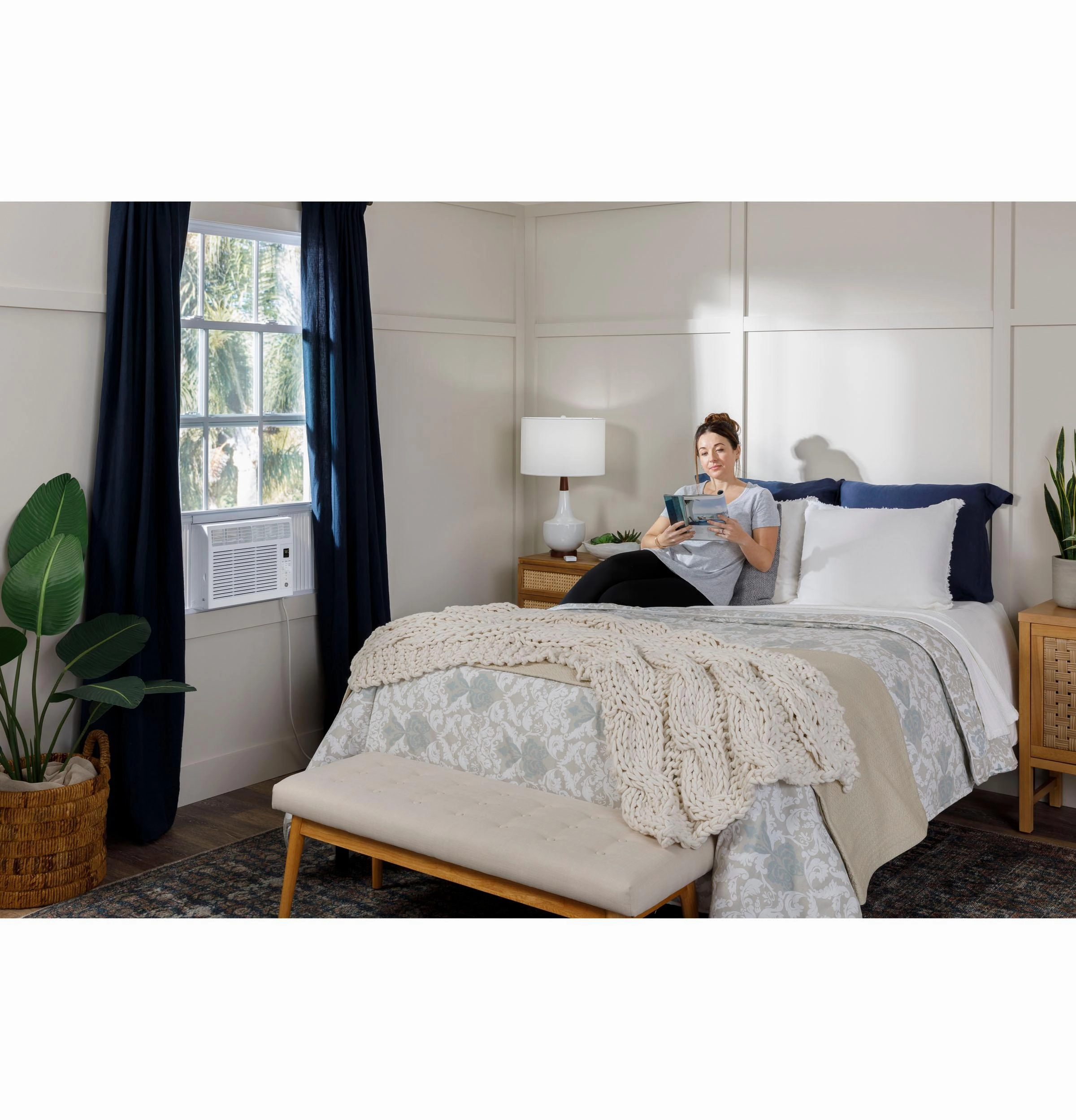 Ge Appliances AHW05LZ Ge 5,000 Btu Electronic Window Air Conditioner For Small Rooms Up To 150 Sq Ft.