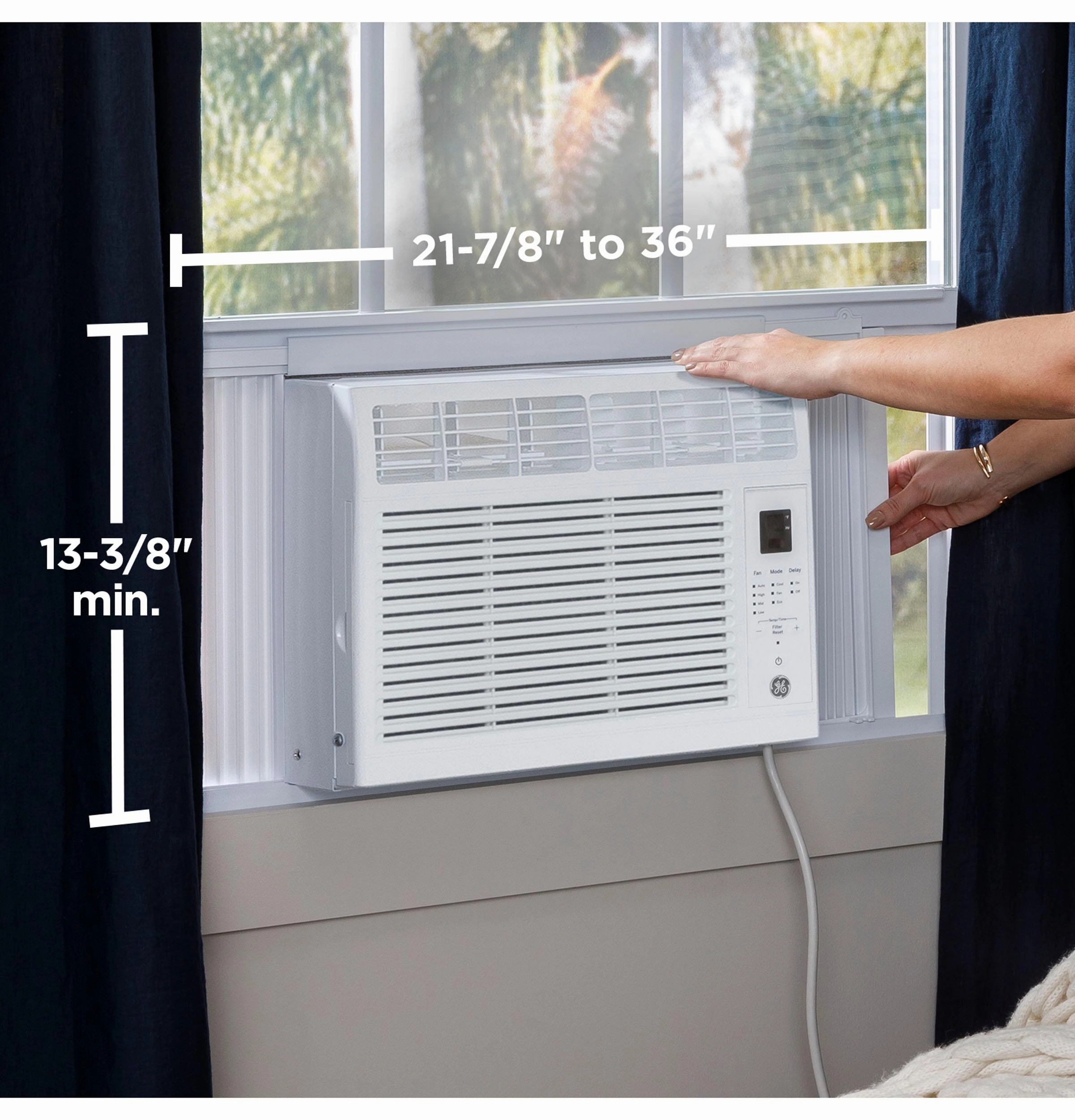 Ge Appliances AHW06LZ Ge 6,000 Btu Electronic Window Air Conditioner For Small Rooms Up To 250 Sq Ft.