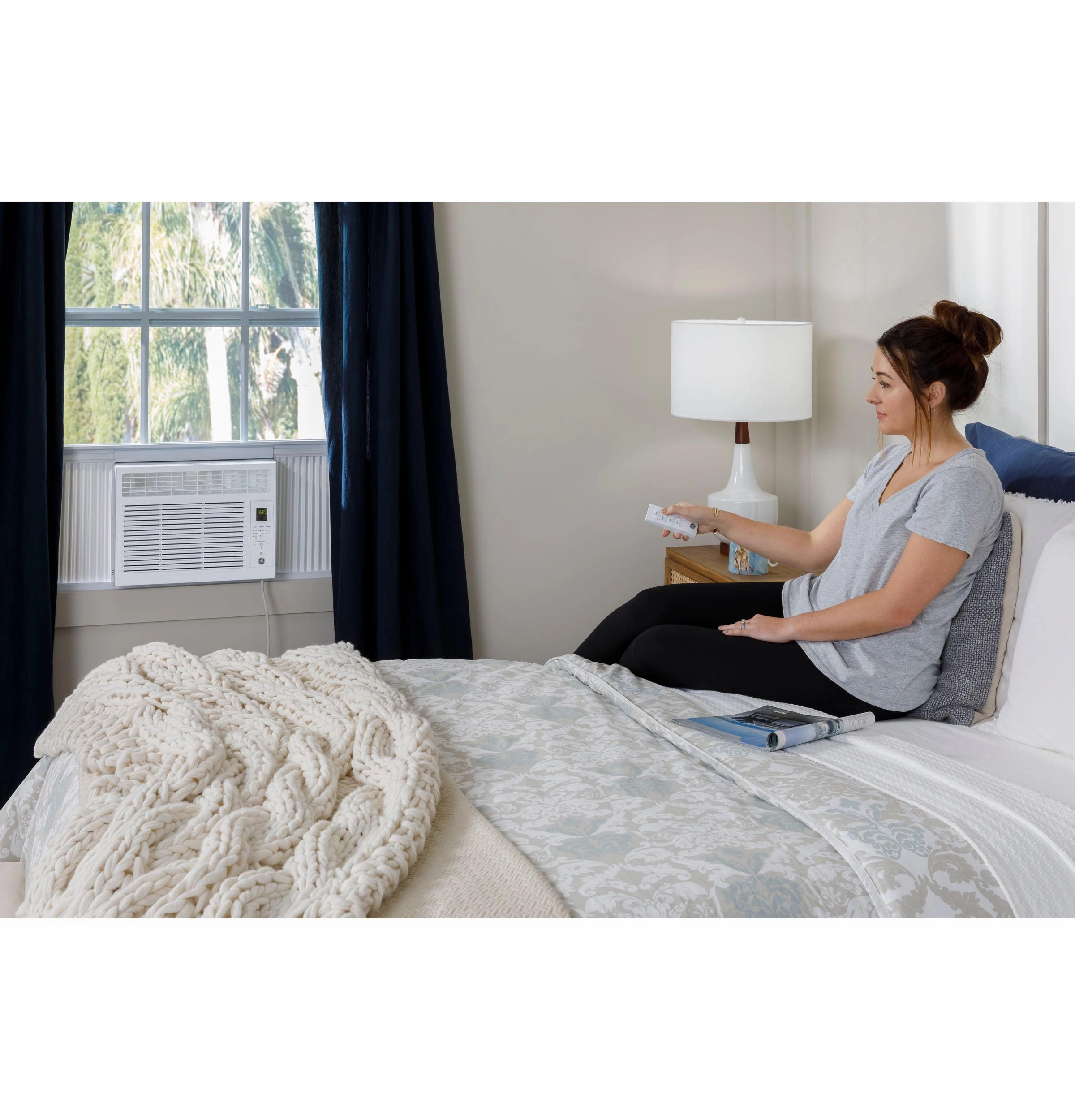 Ge Appliances AHW06LZ Ge 6,000 Btu Electronic Window Air Conditioner For Small Rooms Up To 250 Sq Ft.