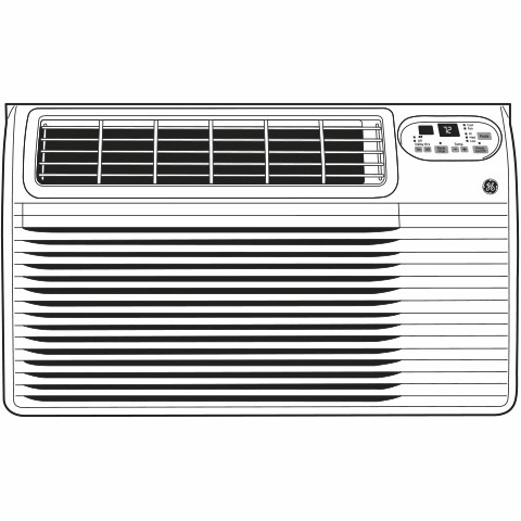 Ge Appliances AJCQ10ACF Ge Series 115 Volt Built-In Cool-Only Room Air Conditioner