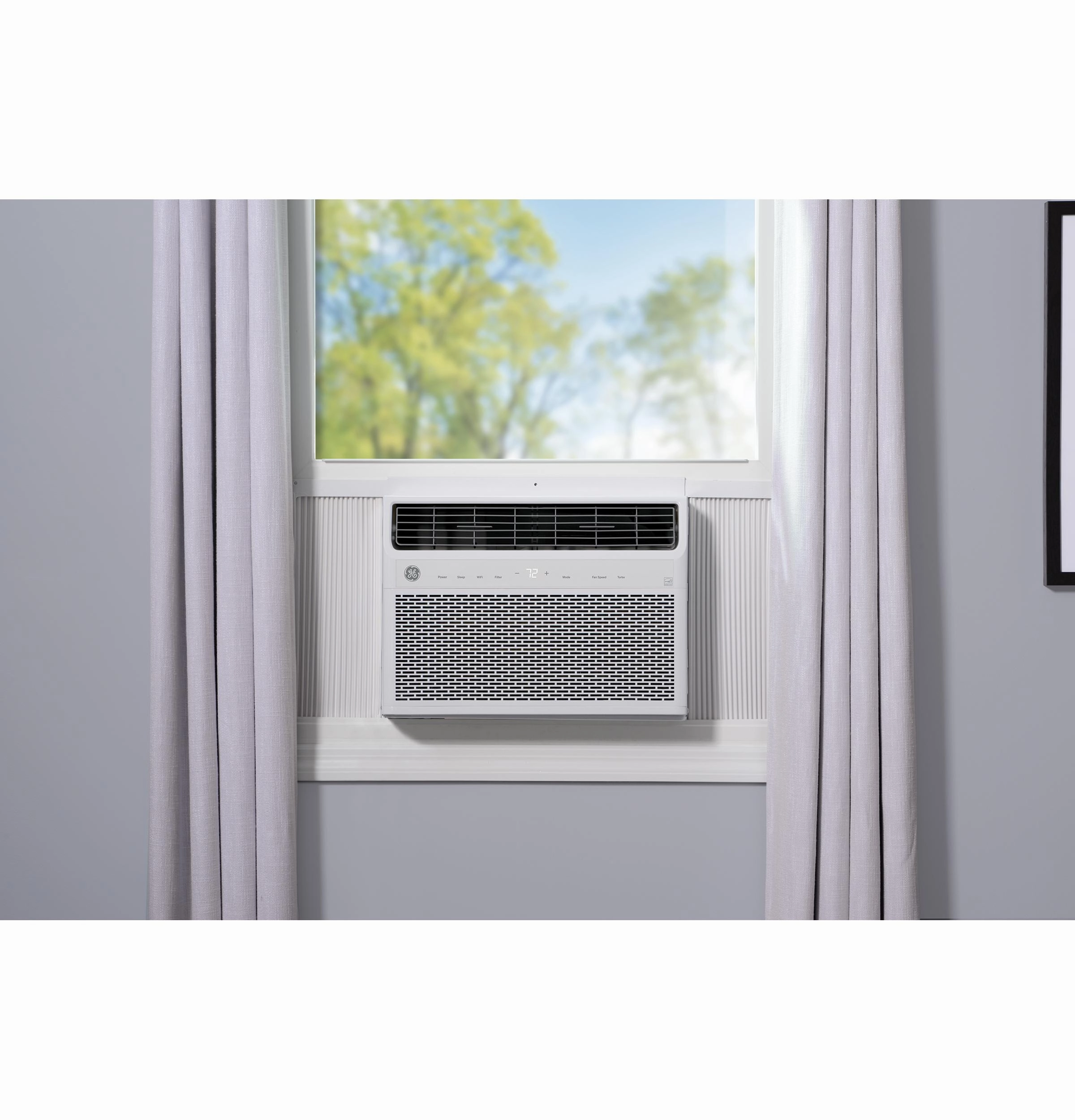 Ge Appliances AKLK14AA Ge Energy Star 14,000 Btu Smart Electronic Window Air Conditioner For Large Rooms Up To 700 Sq. Ft.