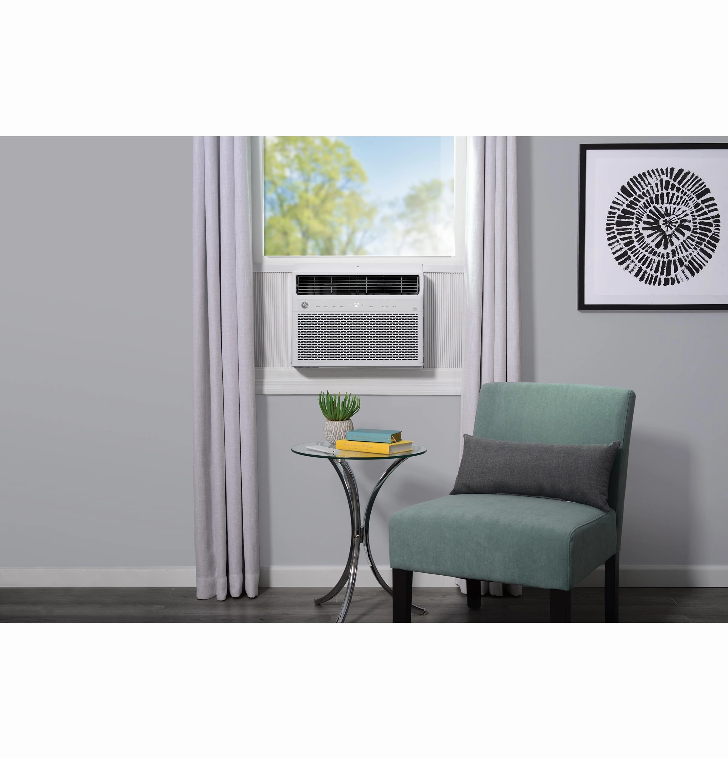 Ge Appliances AKLK14AA Ge Energy Star 14,000 Btu Smart Electronic Window Air Conditioner For Large Rooms Up To 700 Sq. Ft.