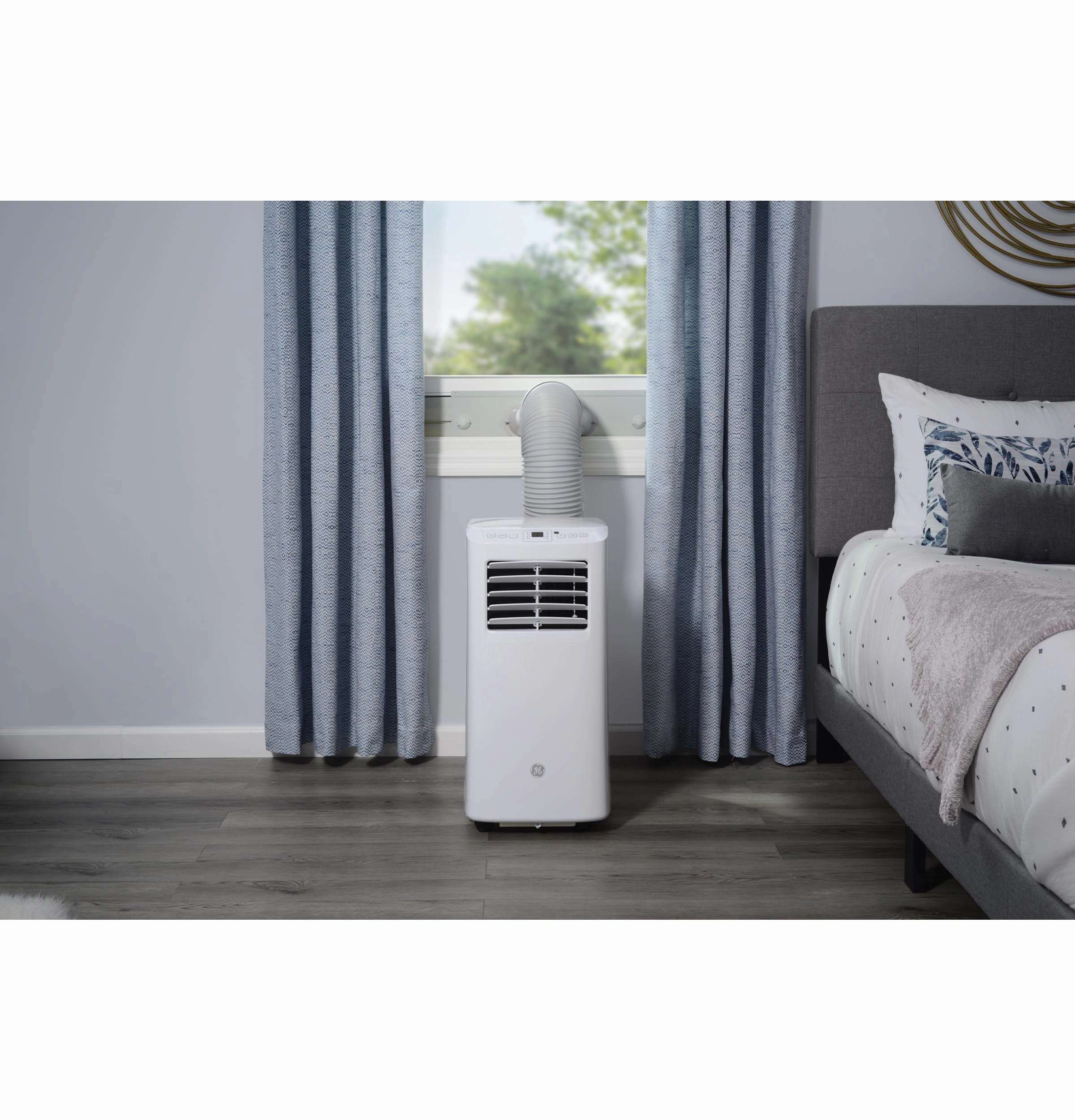 Ge Appliances APFD05JASW Ge 5,100 Btu Portable Air Conditioner With Dehumidifier And Remote, White