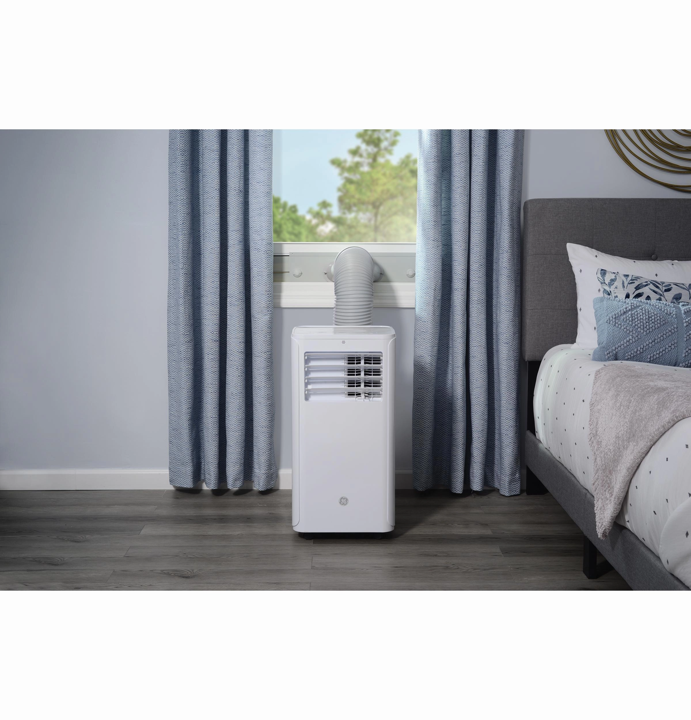 Ge Appliances APFD06JASW Ge 6,100 Btu Portable Air Conditioner With Dehumidifier And Remote, White