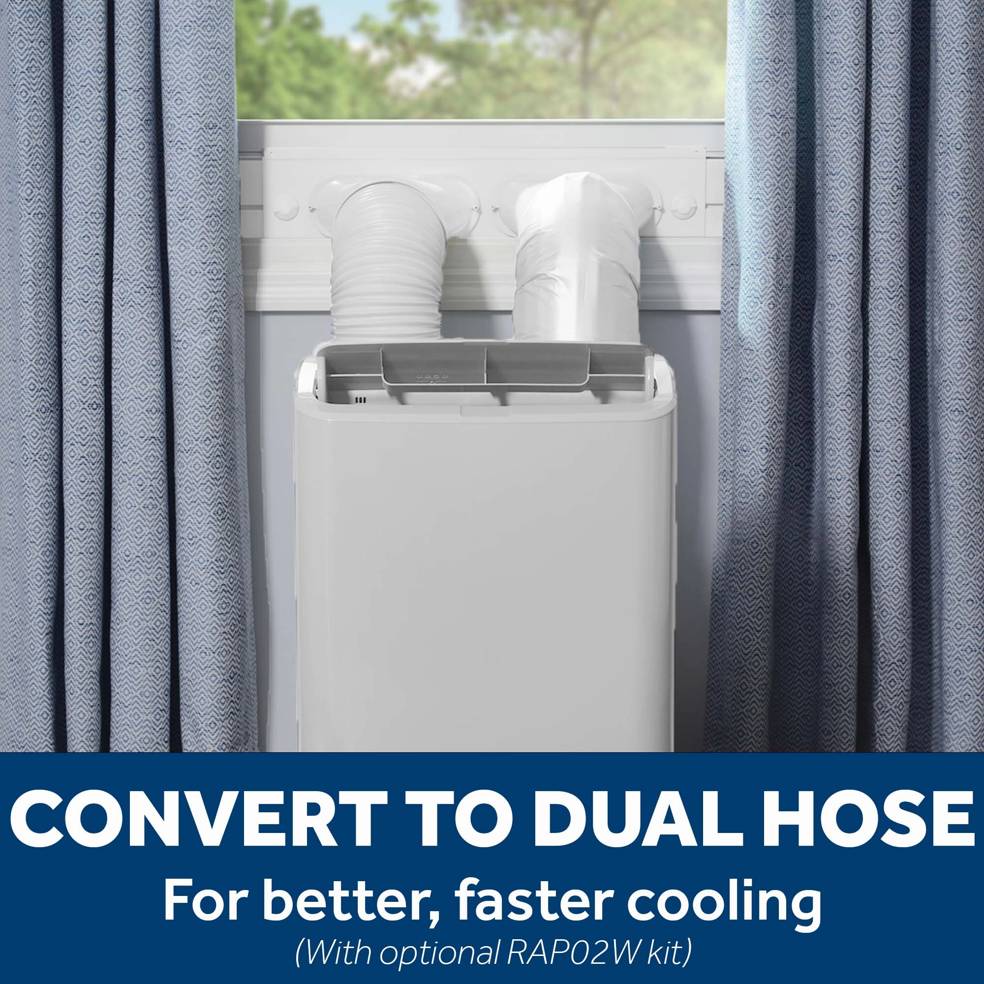 Ge Appliances APLH10WWF Ge 10,000 Btu Class Smart Heat/Cool Portable Air Conditioner For Medium Rooms Up To 450 Sq Ft. (10,300 Btu Doe)
