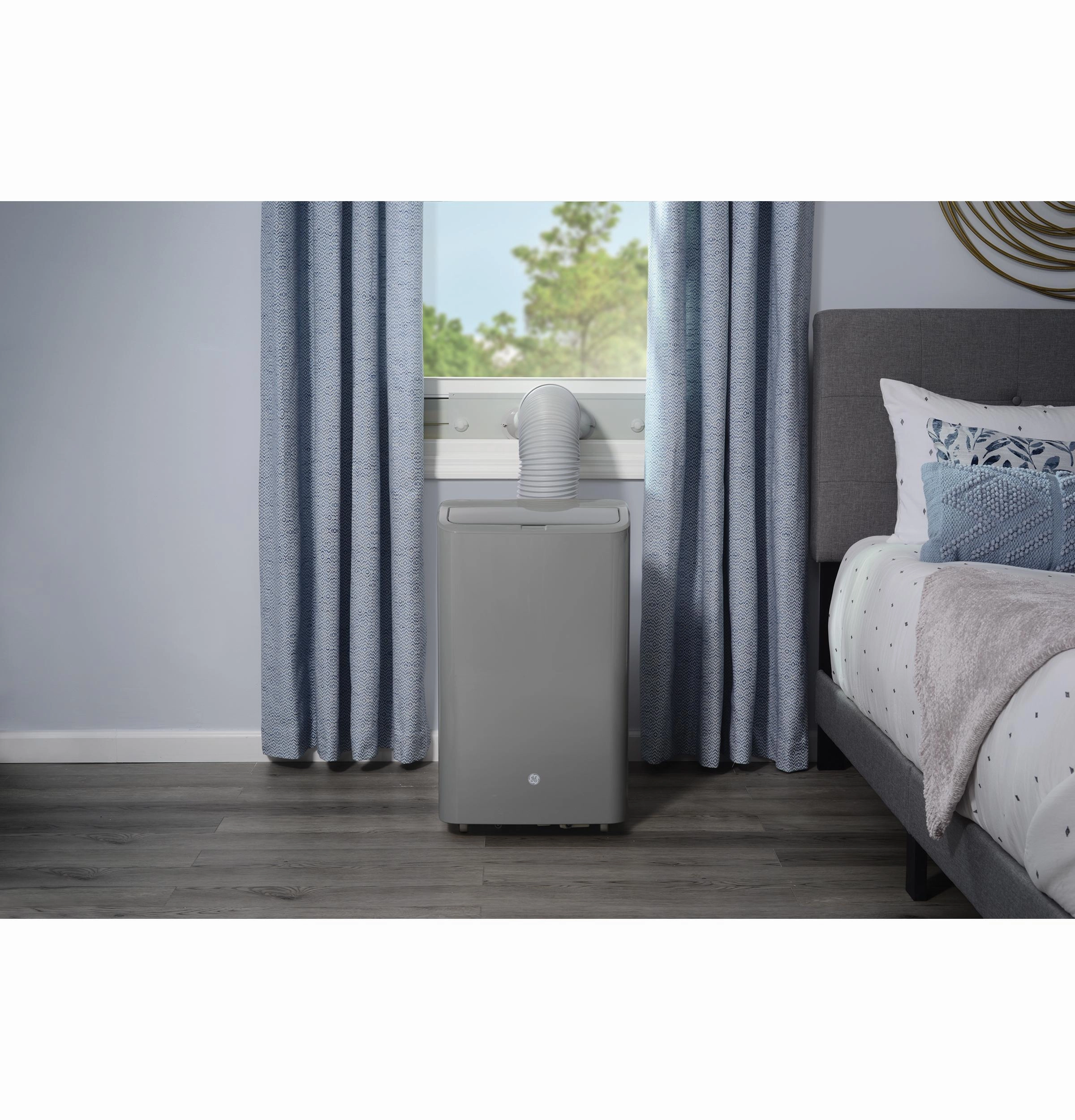 Ge Appliances APSD08JASG Ge 8,500 Btu Heat/Cool Portable Air Conditioner With Dehumidifier And Remote, Grey