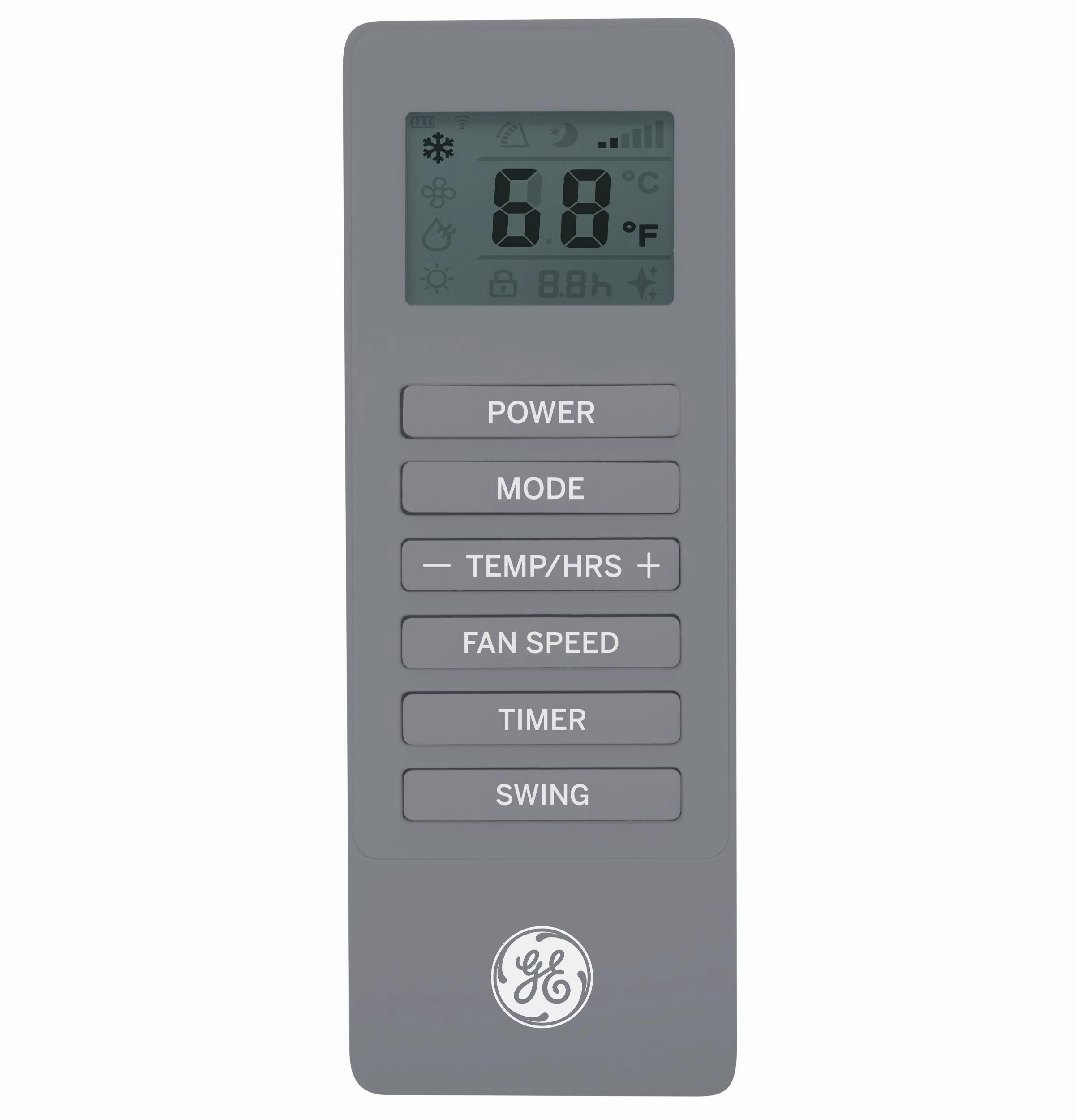 Ge Appliances APWD10JASG Ge 10,500 Btu Smart Portable Air Conditioner With Dehumidifier And Remote, Grey