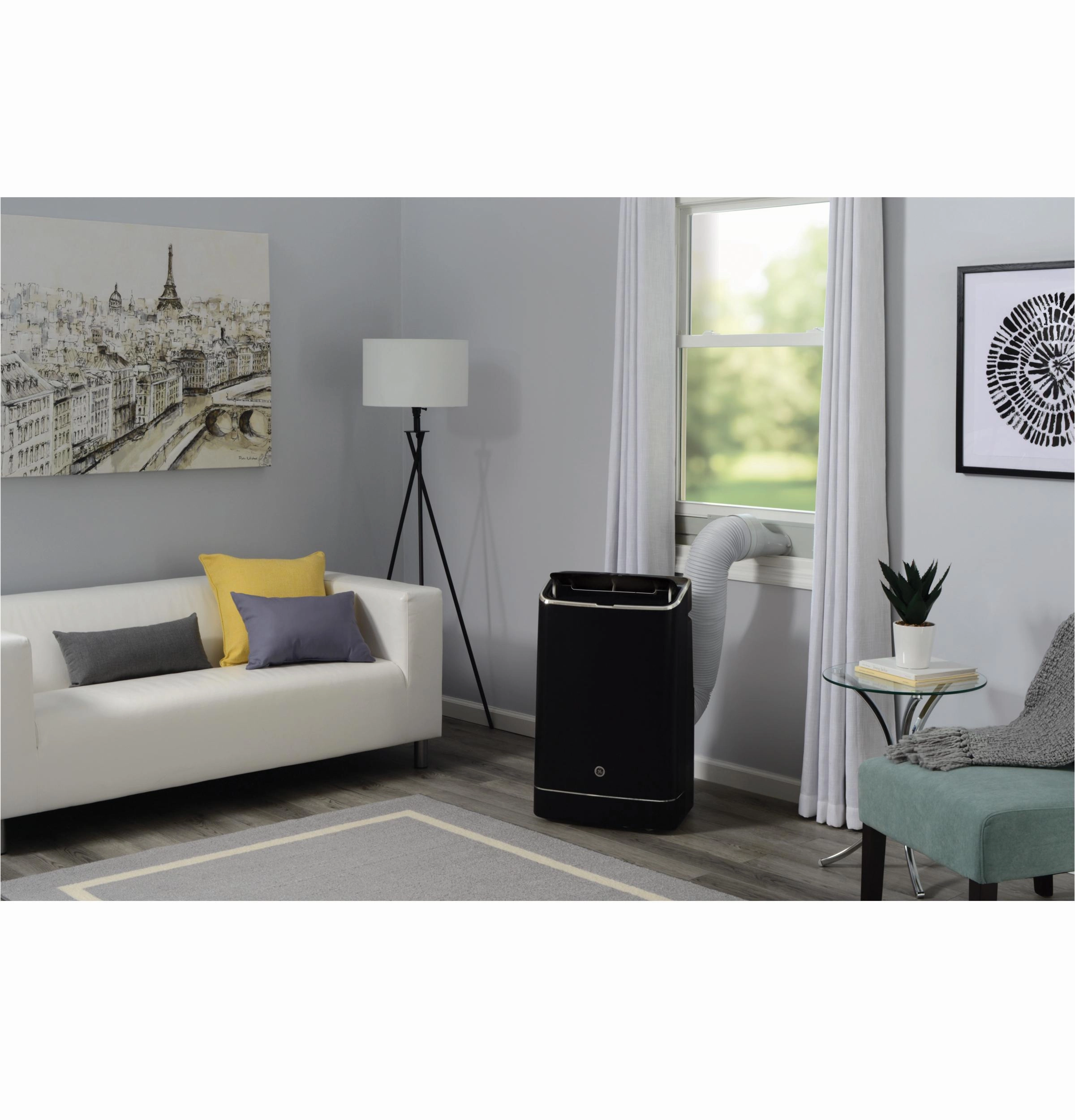 Ge Appliances APXD10JAWB Ge 10,000 Btu Heat/Cool Smart Portable Air Conditioner For Medium Rooms Up To 450 Sq Ft.