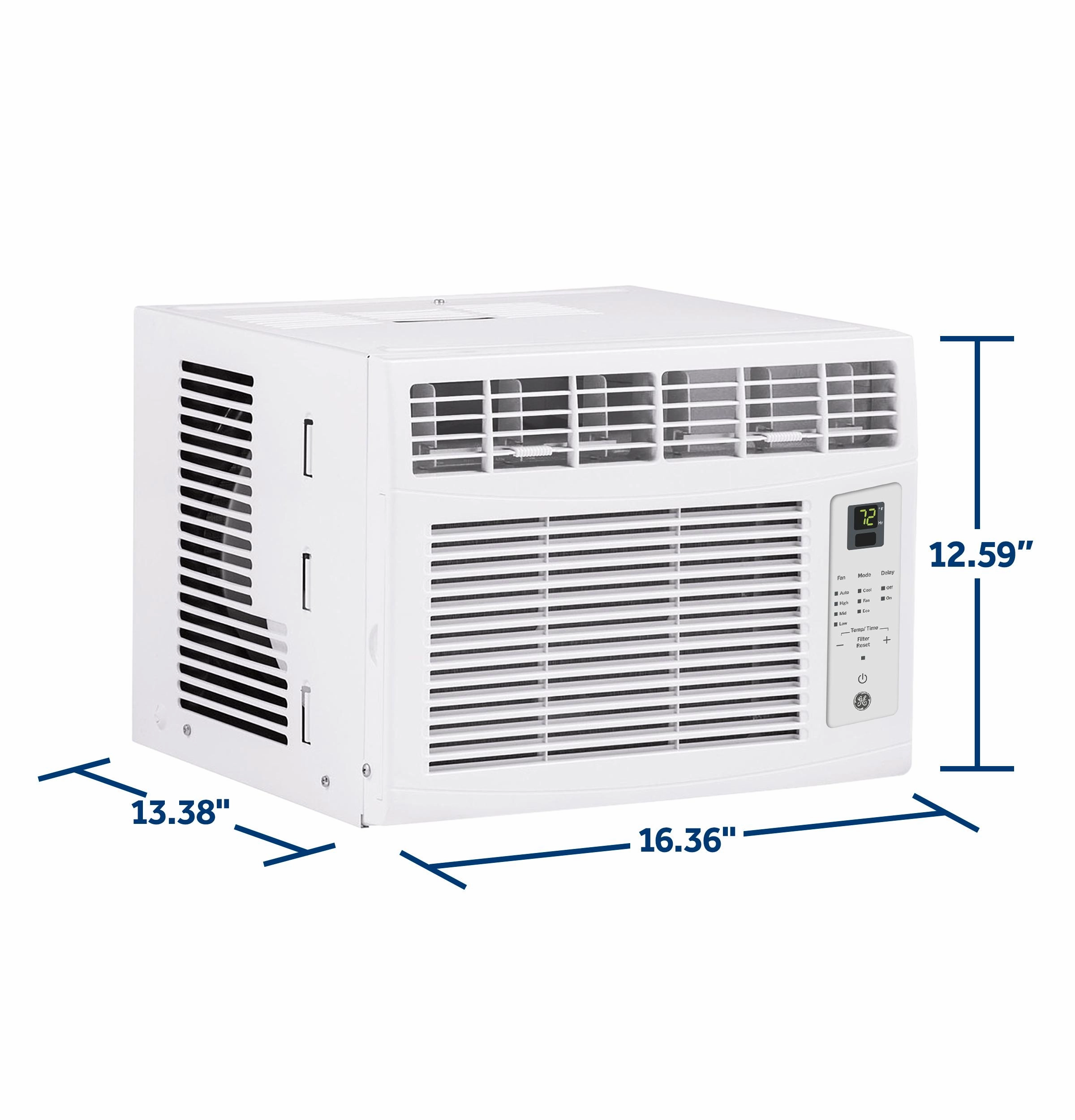 Ge Appliances AWCS06BWF Ge 6,000 Btu Electronic Window Air Conditioner For Small Rooms Up To 250 Sq Ft.