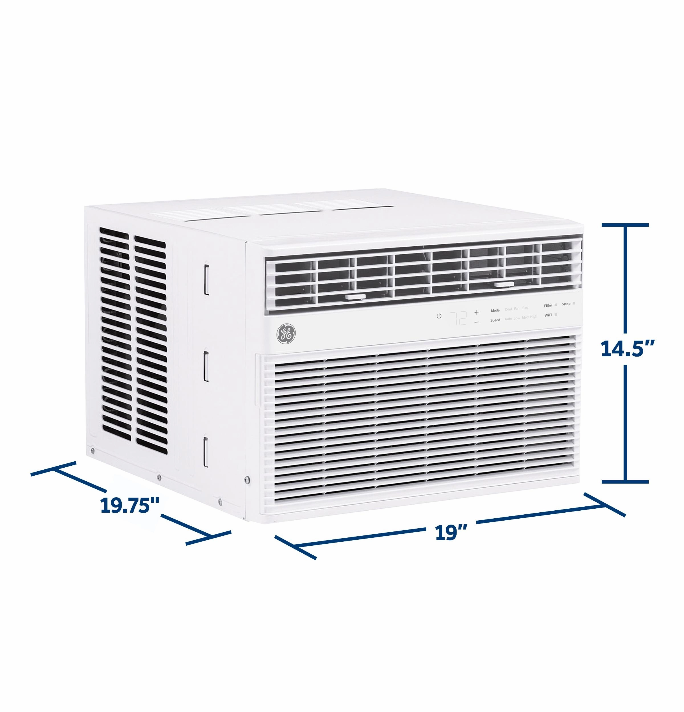 Ge Appliances AWCS10WWF Ge 10,000 Btu Smart Electronic Window Air Conditioner For Medium Rooms Up To 450 Sq. Ft.