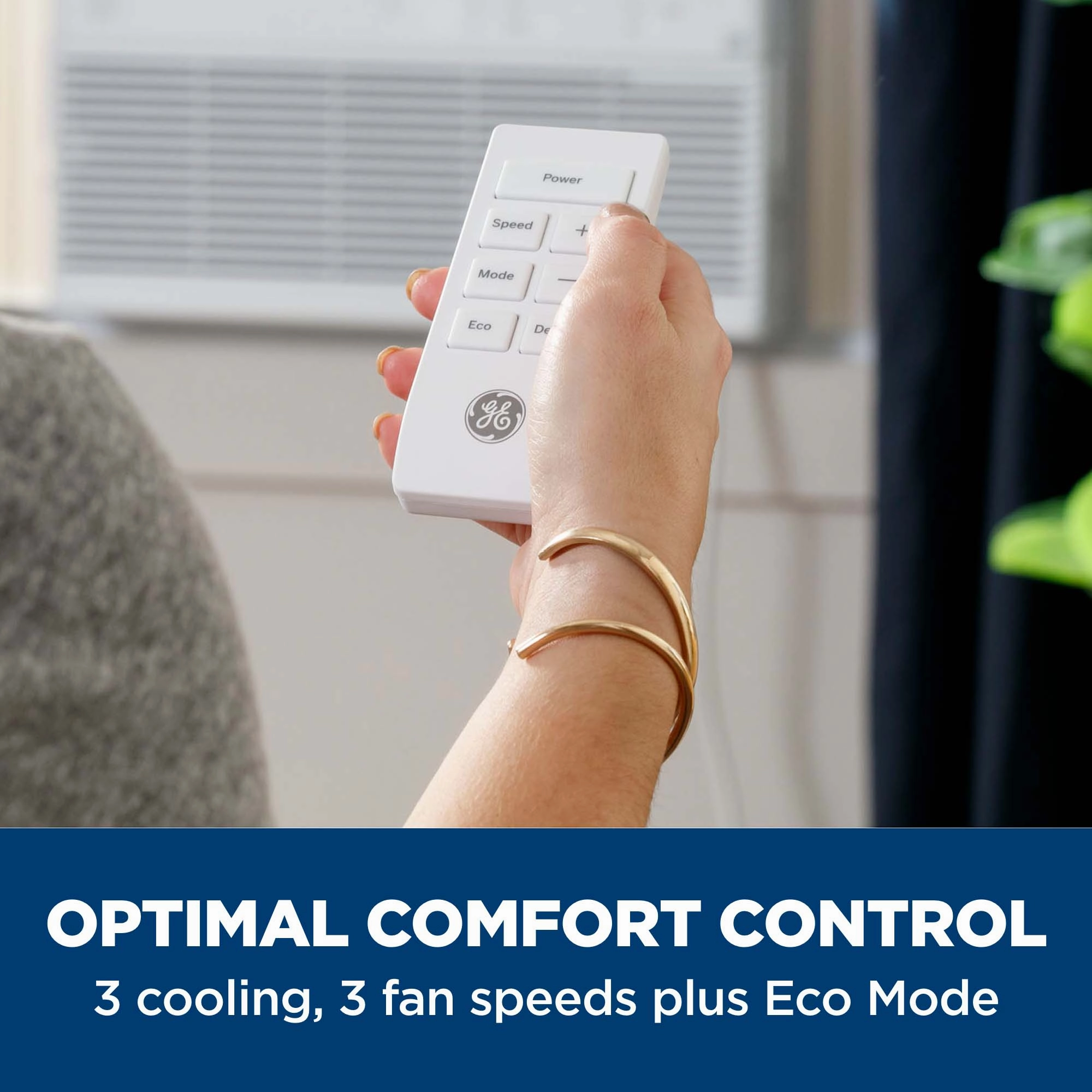 Ge Appliances AWCS12WWF Ge 12,000 Btu Smart Electronic Window Air Conditioner For Large Rooms Up To 550 Sq. Ft.