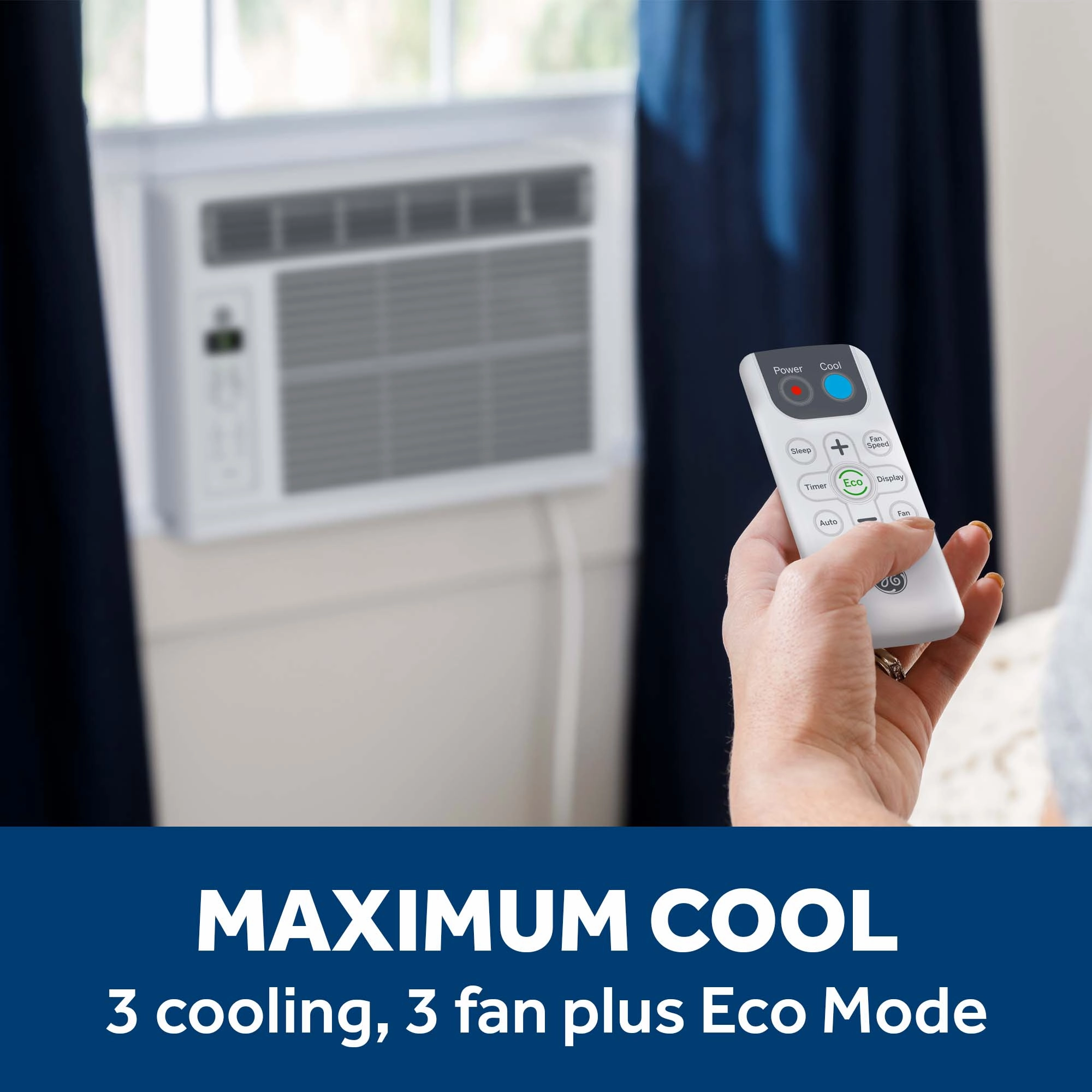 Ge Appliances AWES06BWF Ge 6,000 Btu Electronic Window Air Conditioner For Small Rooms Up To 250 Sq Ft.