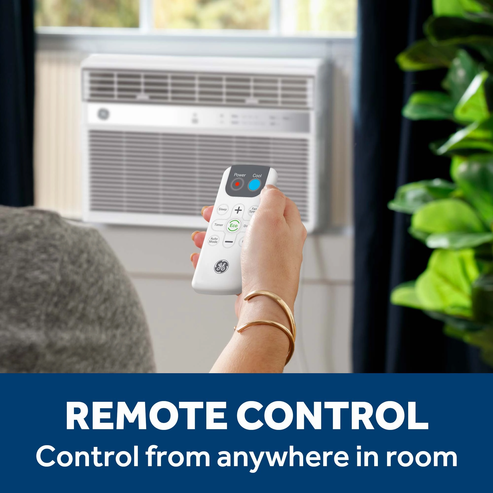 Ge Appliances AWES10WWF Ge 10,000 Btu Smart Electronic Window Air Conditioner For Medium Rooms Up To 450 Sq. Ft.