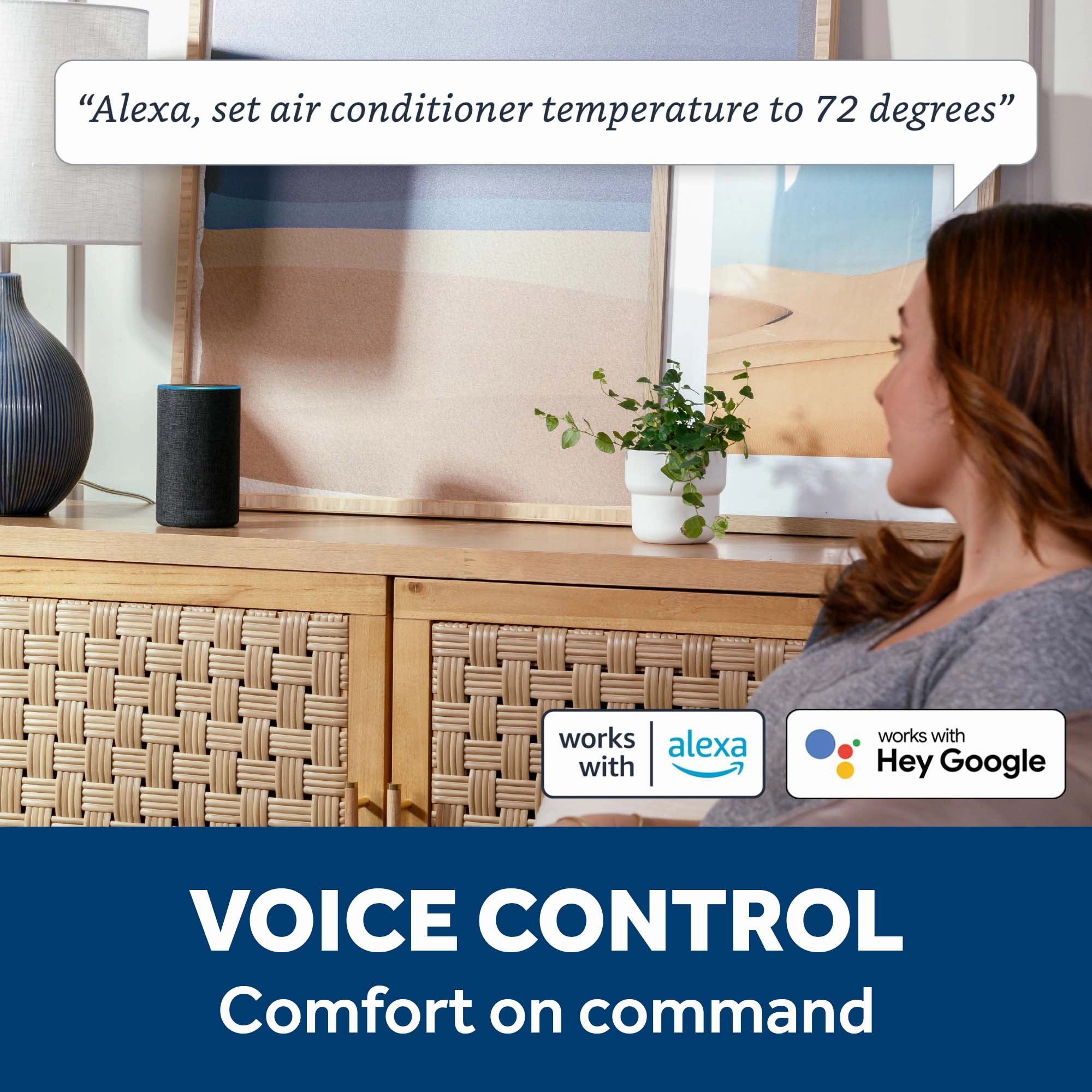 Ge Appliances AWGH24WWF Ge 24,000 Btu Smart Heat/Cool Electronic Window Air Conditioner For Extra-Large Rooms Up To 1,500 Sq. Ft.
