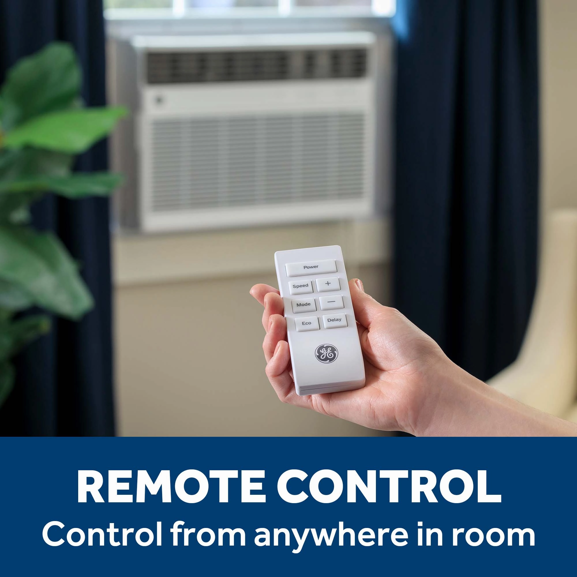 Ge Appliances AWGH24WWF Ge 24,000 Btu Smart Heat/Cool Electronic Window Air Conditioner For Extra-Large Rooms Up To 1,500 Sq. Ft.