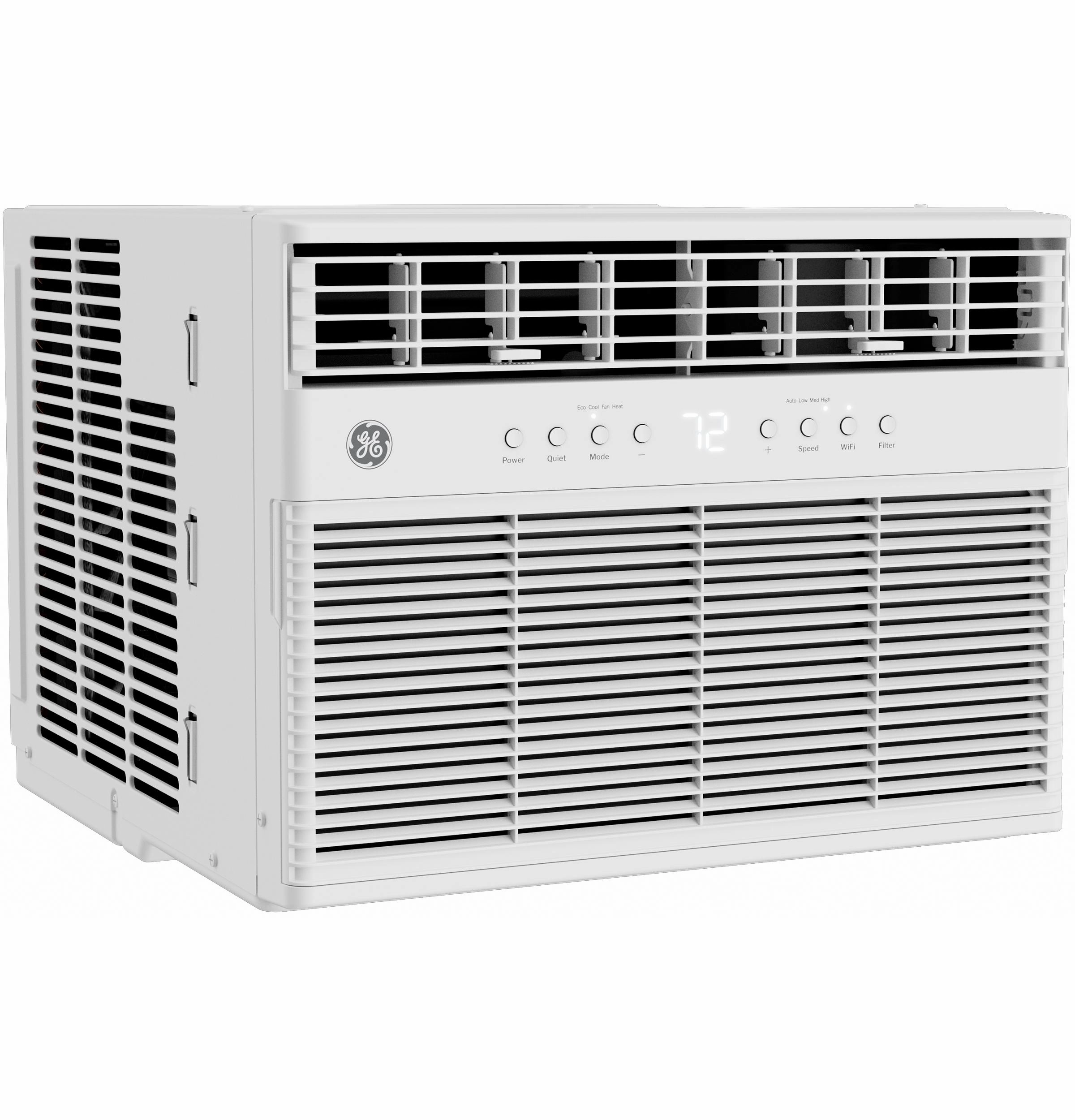 Ge Appliances AWGP08WWF Ge 8,000 Btu Smart Heat/Cool With Heat Pump Electronic Window Air Conditioner For Medium Rooms Up To 350 Sq. Ft.