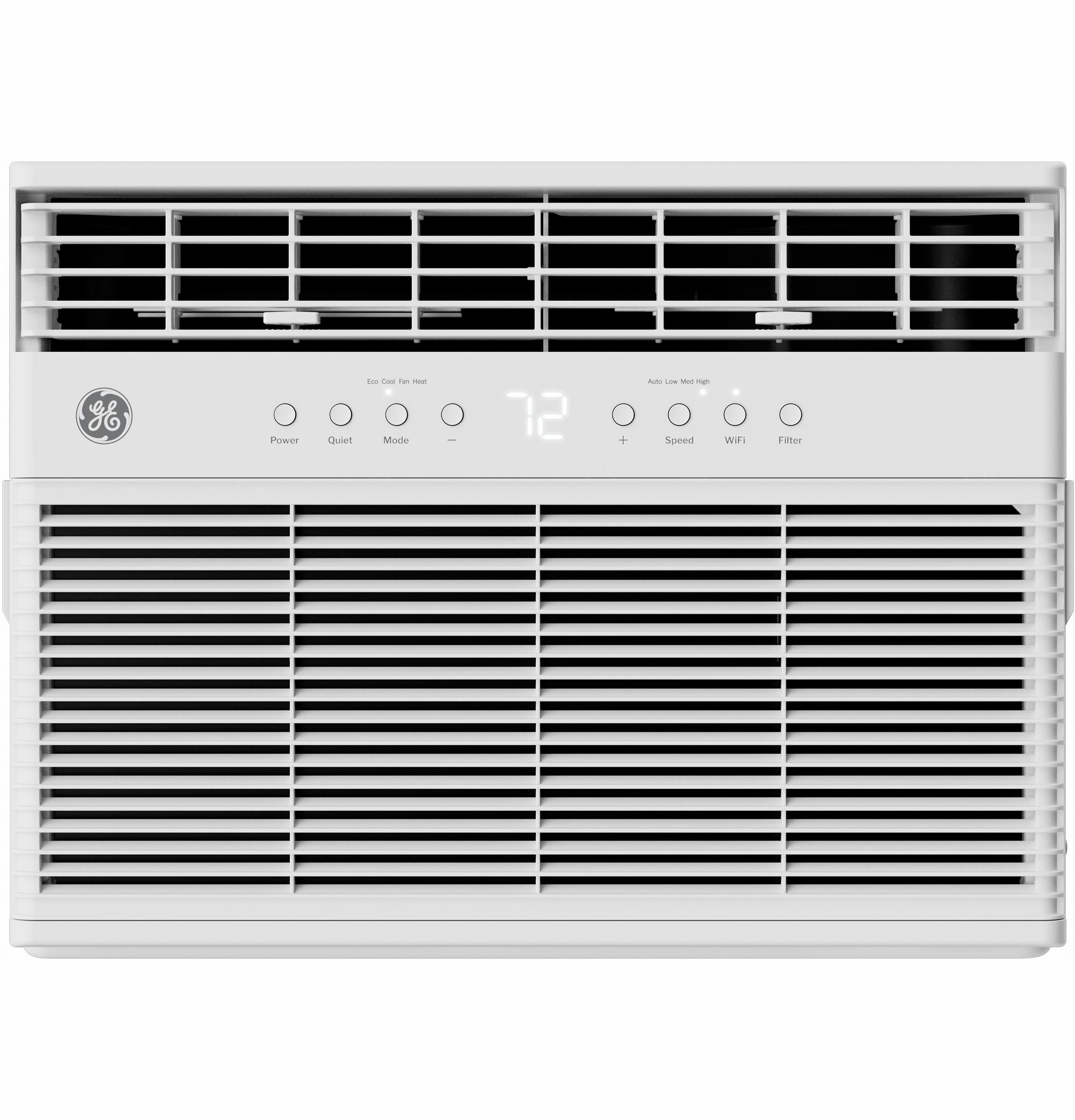 Ge Appliances AWGP12WWF Ge 11,000 Btu Smart Heat/Cool With Heat Pump Electronic Window Air Conditioner For Large Rooms Up To 550 Sq. Ft.