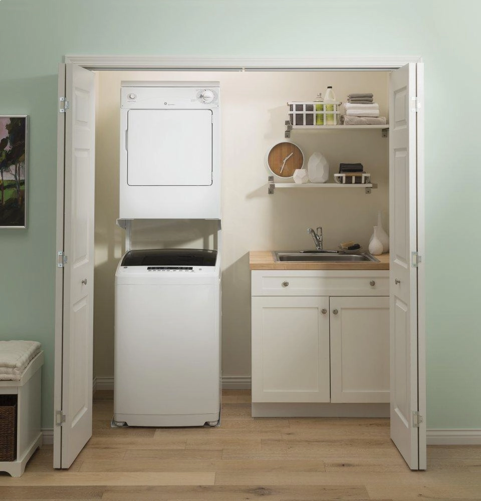 Ge Appliances DSKP333ECWW Ge Spacemaker 120V 3.6 Cu. Ft. Capacity Portable Electric Dryer