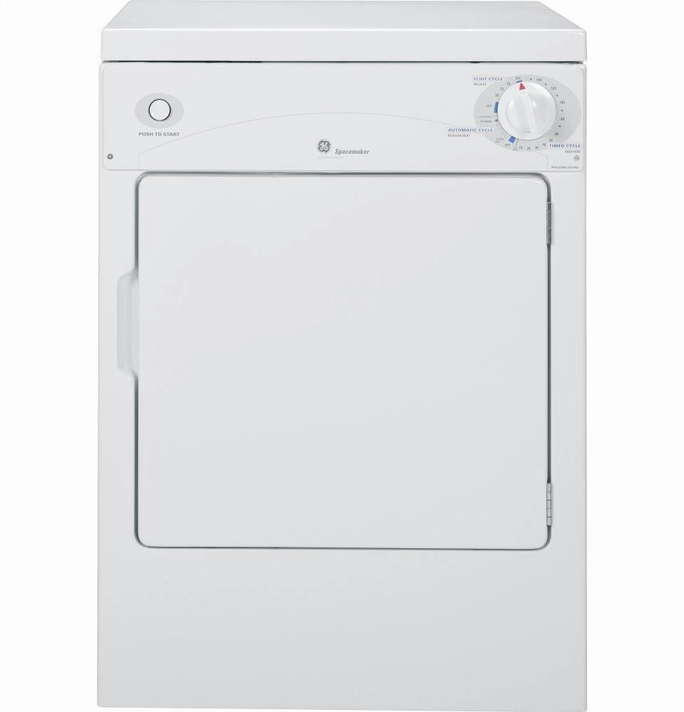 Ge Appliances DSKP333ECWW Ge Spacemaker 120V 3.6 Cu. Ft. Capacity Portable Electric Dryer