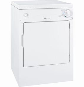 Ge Appliances DSKP333ECWW Ge Spacemaker 120V 3.6 Cu. Ft. Capacity Portable Electric Dryer