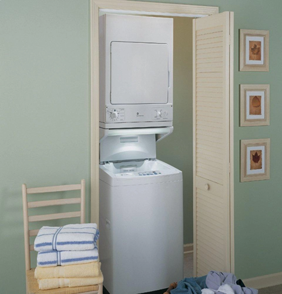 Ge Appliances DSKS433EBWW Ge Spacemaker 240V 3.6 Cu. Ft. Capacity Stationary Electric Dryer