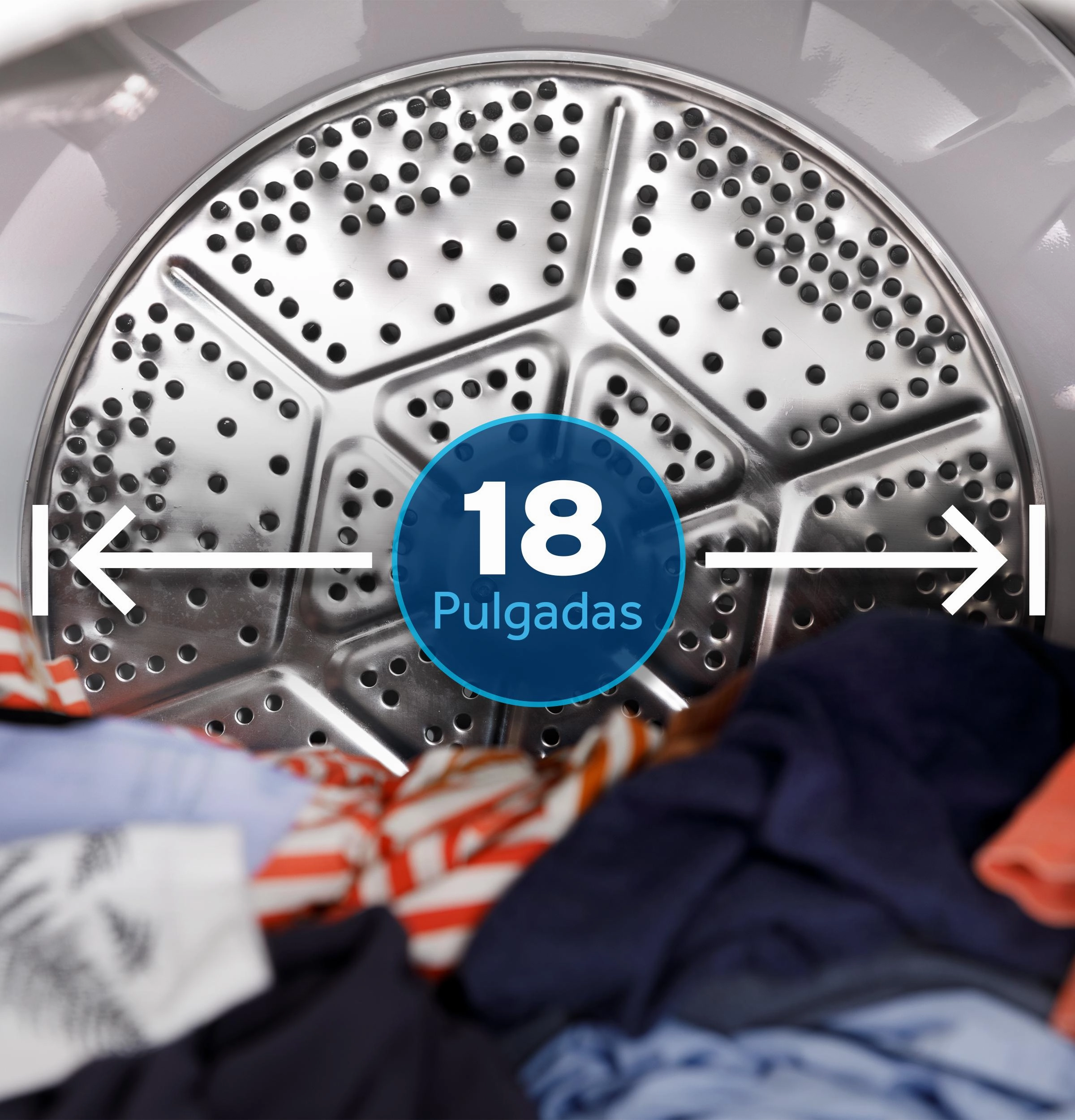 Ge Appliances ETD48EASWWB Ge 7.2 Cu. Ft. Capacity&#X00A0;Electric&#X00A0;Dryer&#X00A0;With Spanish Panel And Up To 120 Ft. Venting&#X200B;