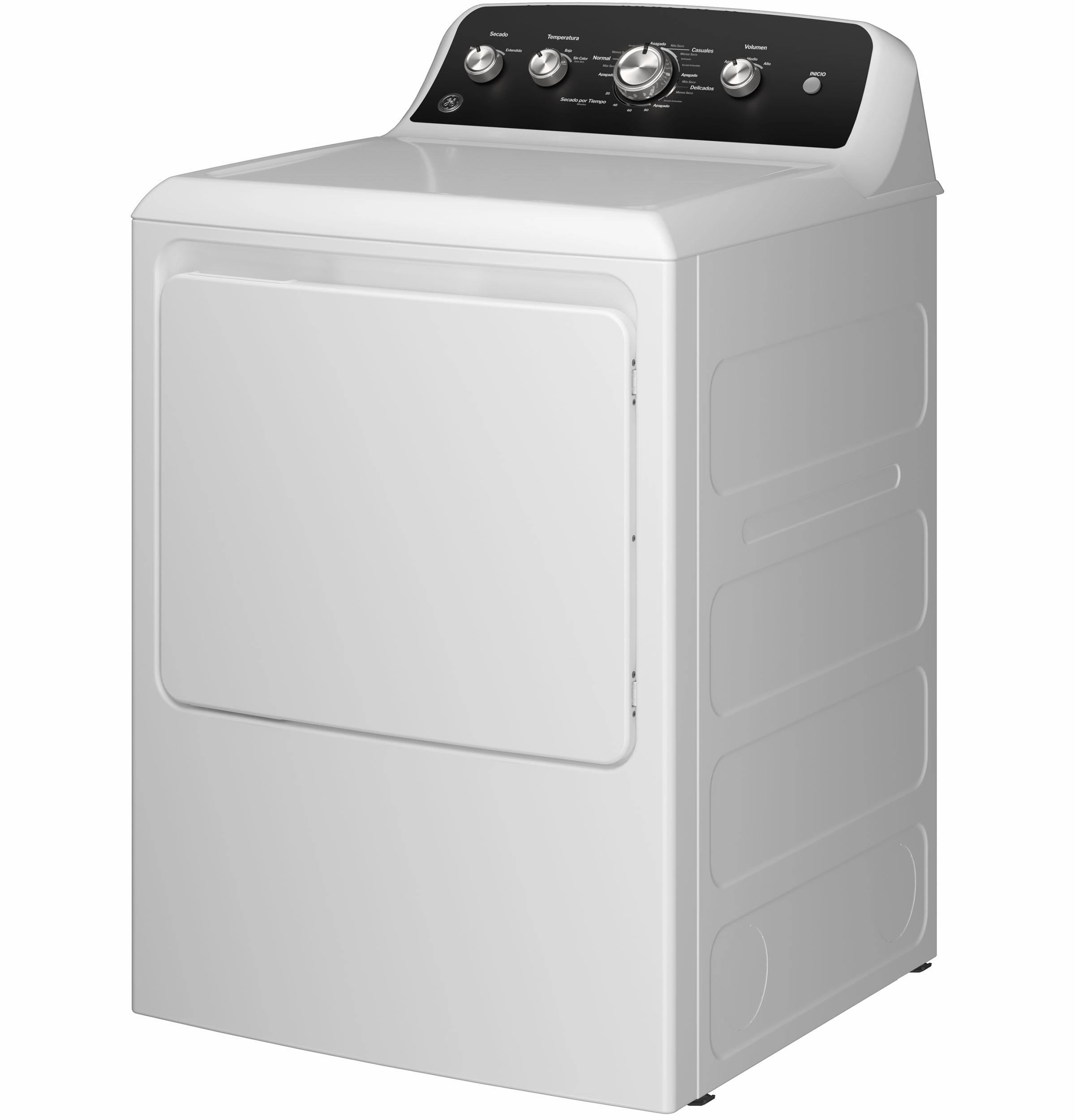 Ge Appliances ETD48EASWWB Ge 7.2 Cu. Ft. Capacity&#X00A0;Electric&#X00A0;Dryer&#X00A0;With Spanish Panel And Up To 120 Ft. Venting&#X200B;