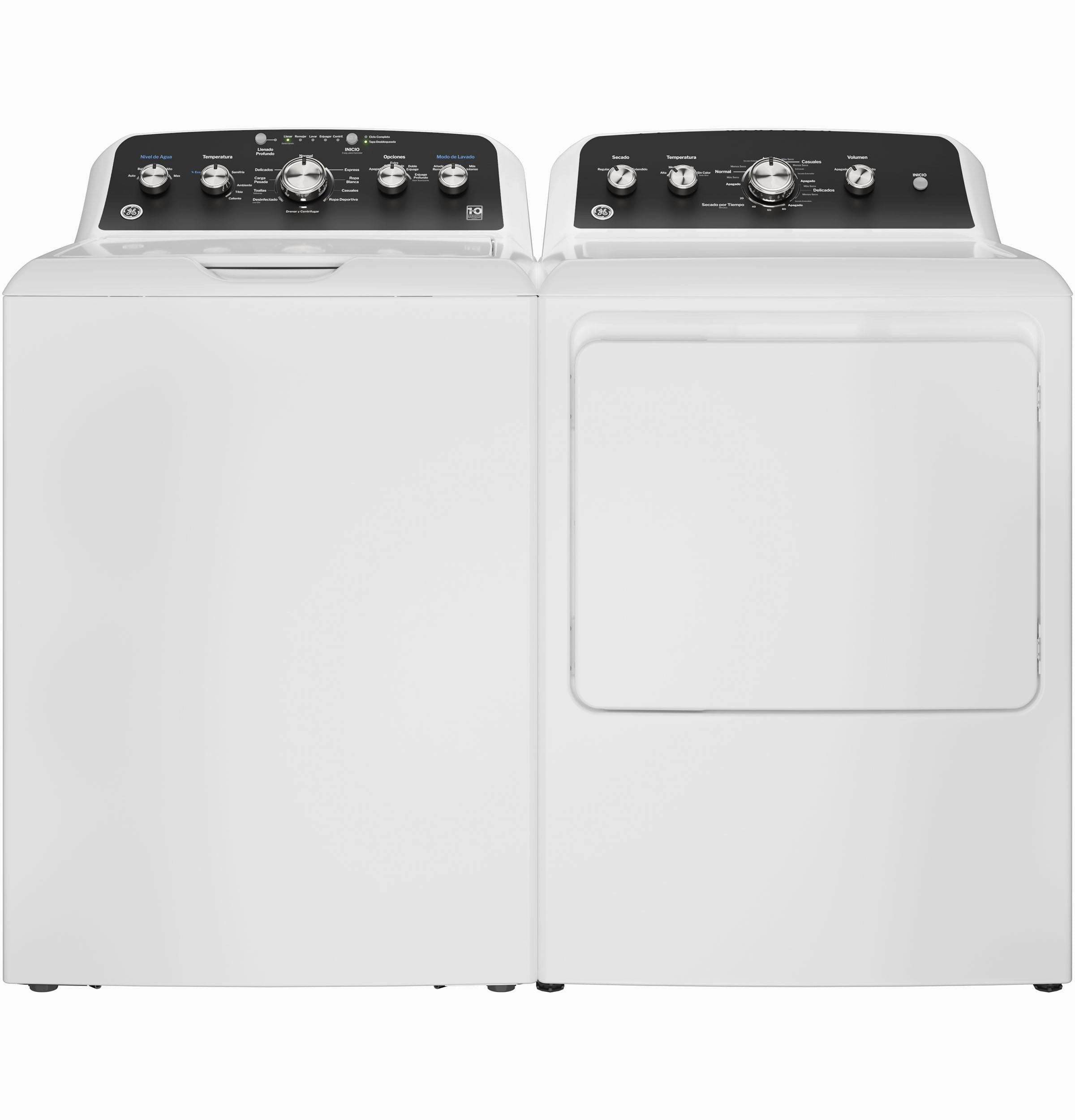 Ge Appliances ETD48GASWWB Ge 7.2 Cu. Ft. Capacity Gas&#X00A0;Dryer&#X00A0;With&#X00A0;Spanish Panel And Up To 120 Ft. Venting&#X200B;