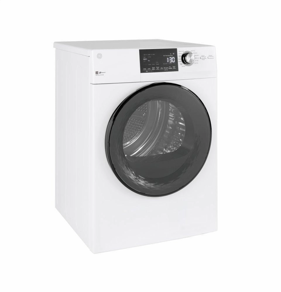 Ge Appliances GFD14ESSNWW Ge 24" 4.3 Cu.Ft. Front Load Vented Electric Dryer With Stainless Steel Basket