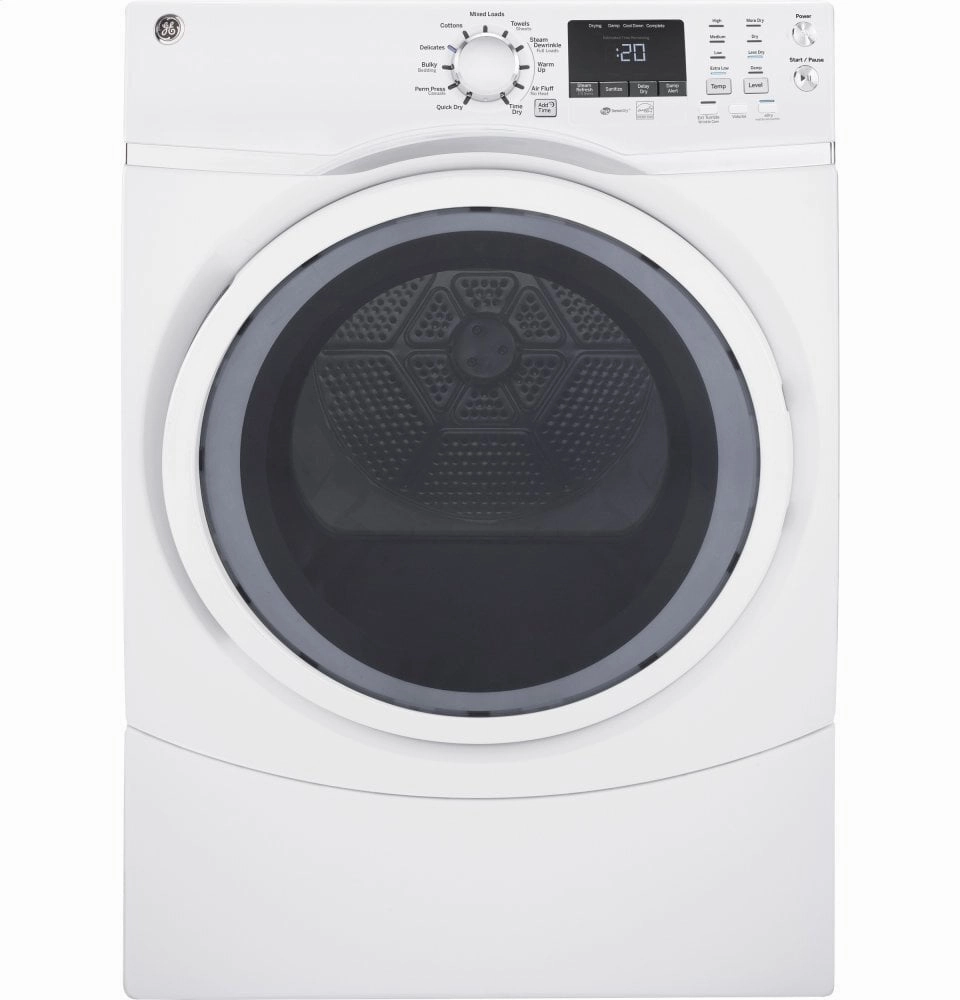 Ge Appliances GFD45GSSMWW Ge 7.5 Cu. Ft. Capacity Front Load Gas Dryer With Steam