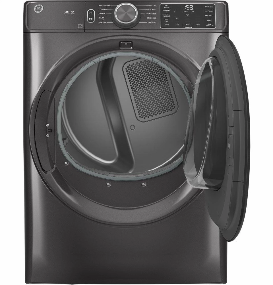 Ge Appliances GFD55ESPNDG Ge 7.8 Cu. Ft. Capacity Smart Front Load Electric Dryer With Sanitize Cycle