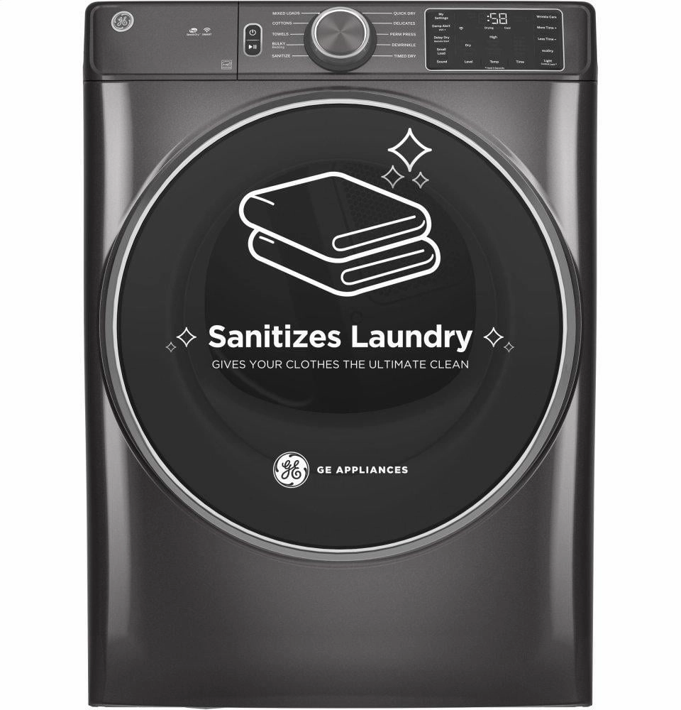 Ge Appliances GFD55ESPNDG Ge 7.8 Cu. Ft. Capacity Smart Front Load Electric Dryer With Sanitize Cycle
