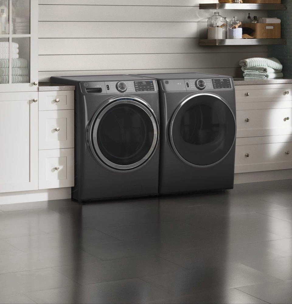Ge Appliances GFD55ESPNDG Ge 7.8 Cu. Ft. Capacity Smart Front Load Electric Dryer With Sanitize Cycle