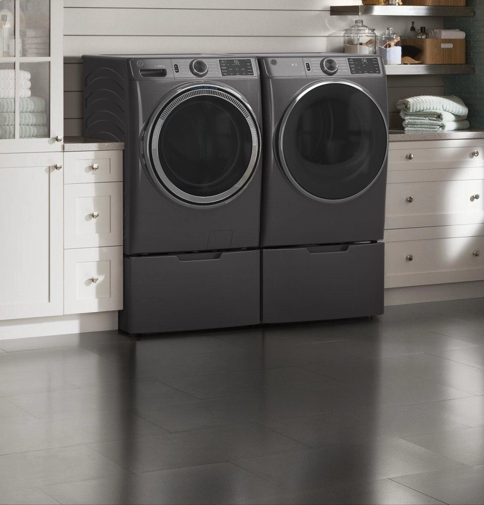Ge Appliances GFD55ESPNDG Ge 7.8 Cu. Ft. Capacity Smart Front Load Electric Dryer With Sanitize Cycle