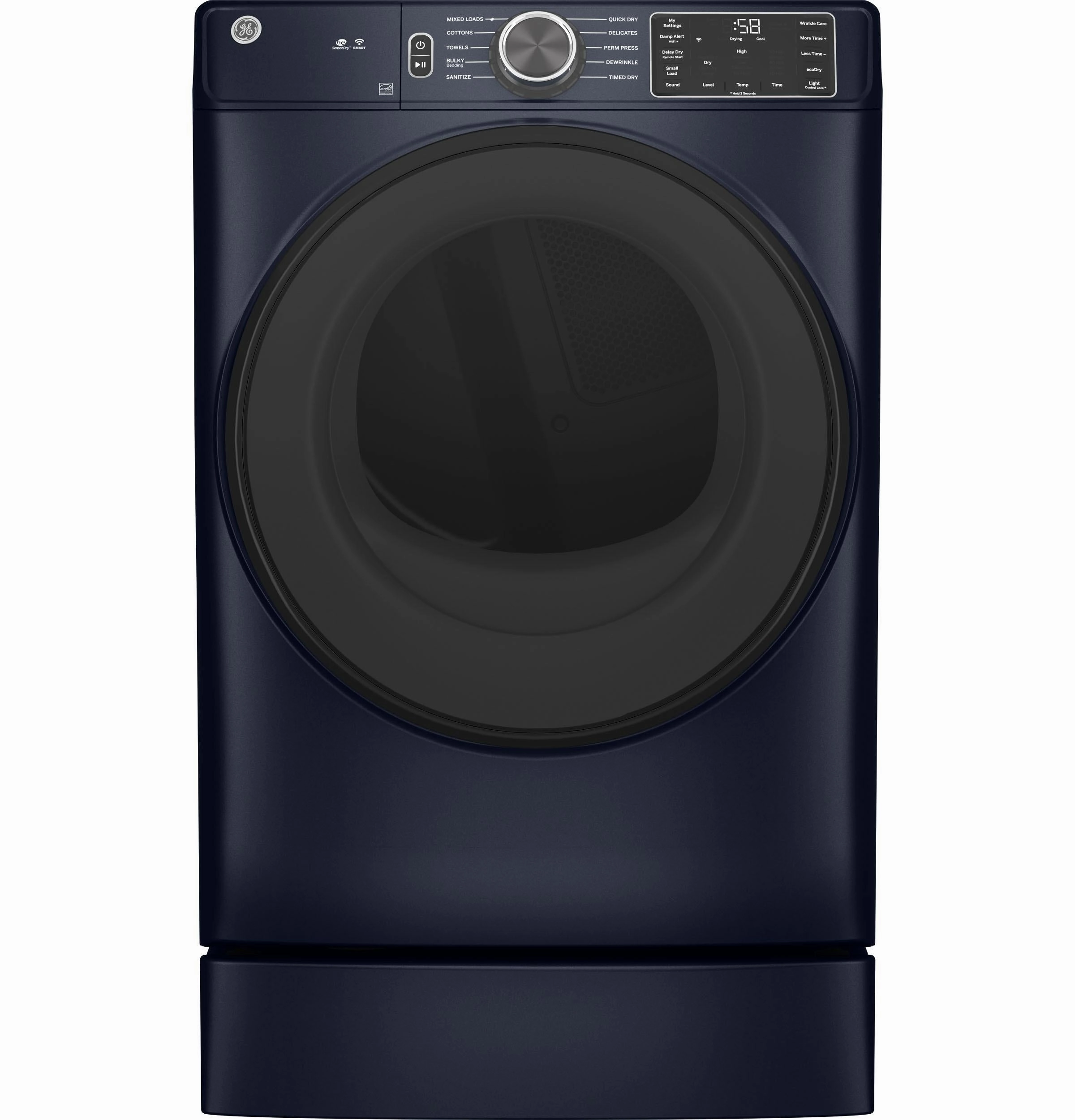 Ge Appliances GFD55ESPRRS Ge 7.8 Cu. Ft. Capacity Smart Front Load Electric Dryer With Sanitize Cycle