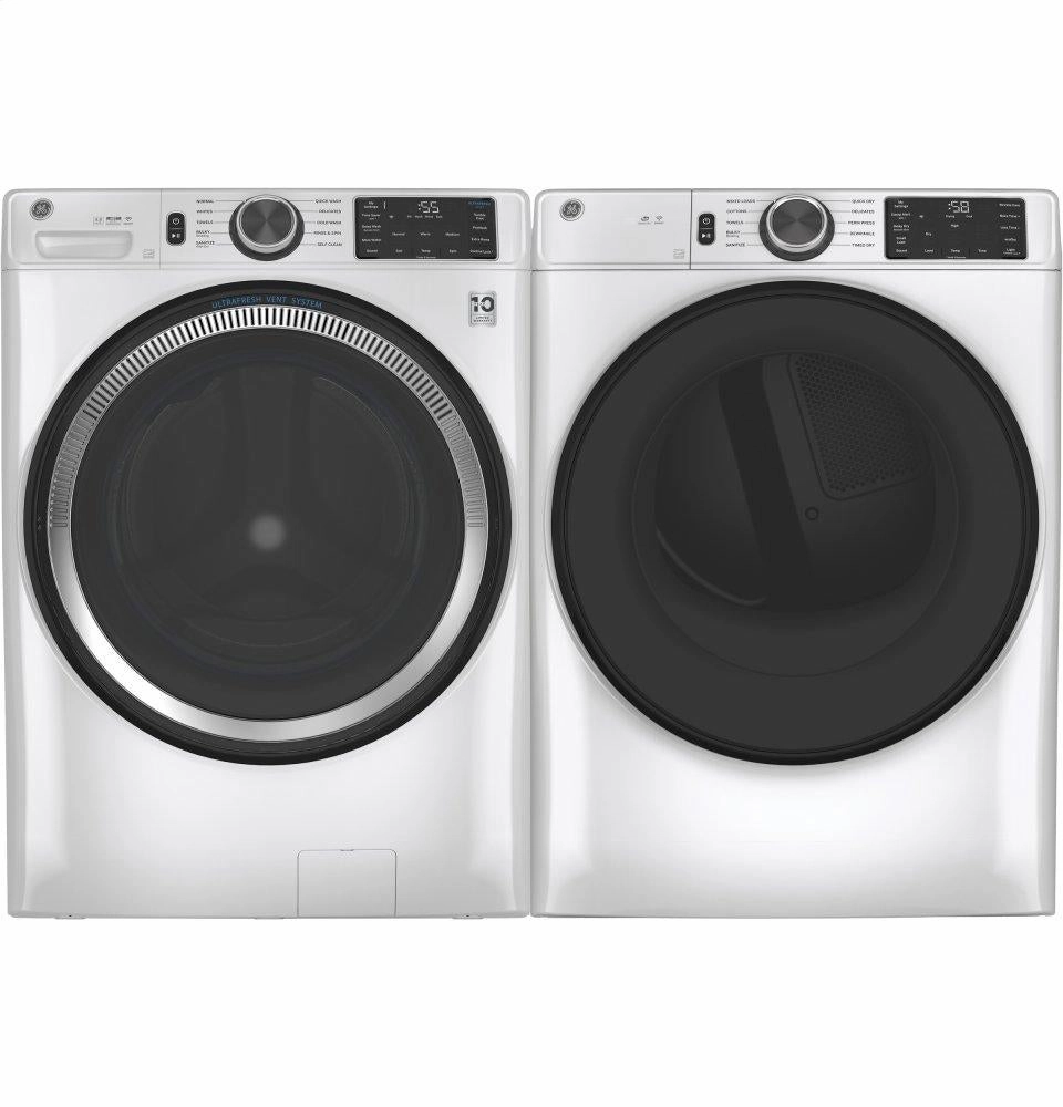 Ge Appliances GFD55ESSNWW Ge 7.8 Cu. Ft. Capacity Smart Front Load Electric Dryer With Sanitize Cycle