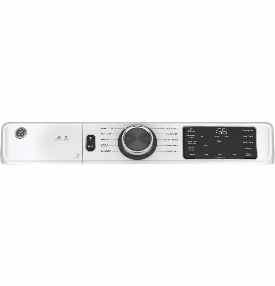 Ge Appliances GFD55ESSNWW Ge 7.8 Cu. Ft. Capacity Smart Front Load Electric Dryer With Sanitize Cycle