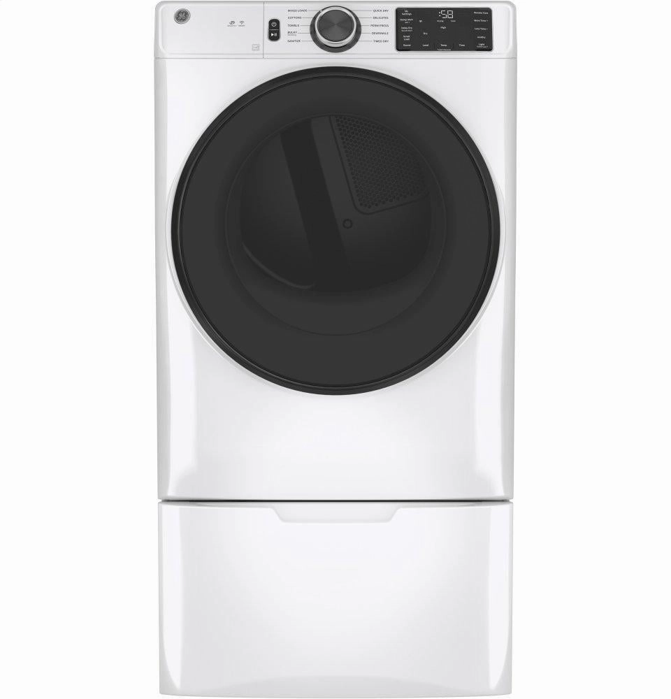 Ge Appliances GFD55ESSNWW Ge 7.8 Cu. Ft. Capacity Smart Front Load Electric Dryer With Sanitize Cycle