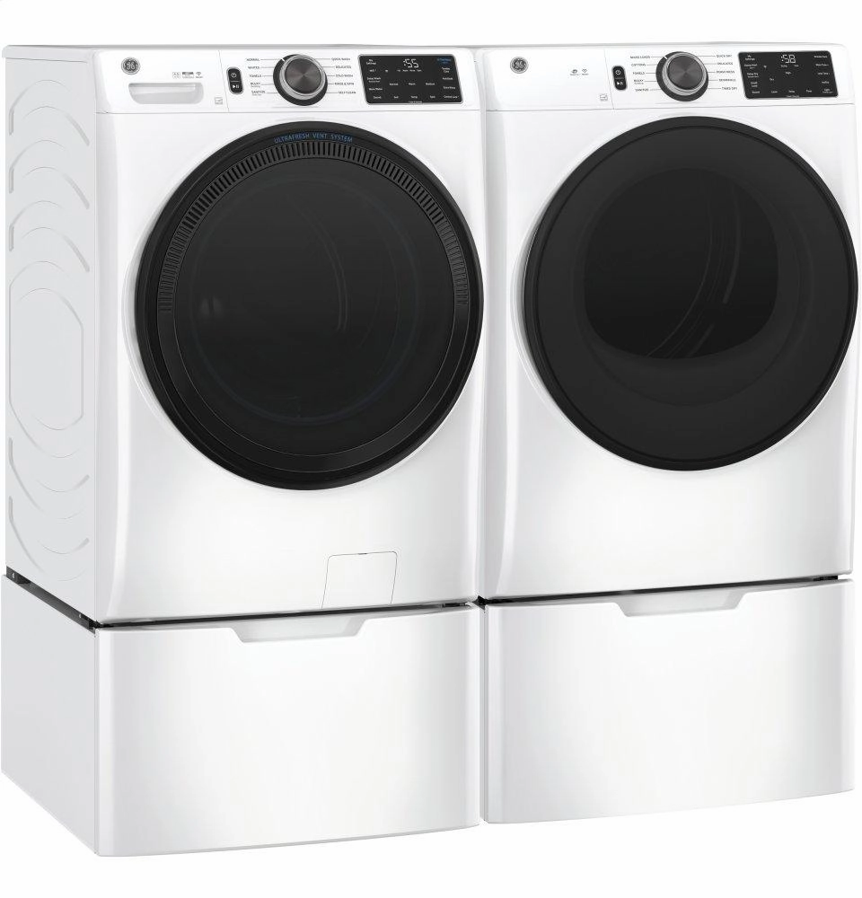 Ge Appliances GFD55ESSNWW Ge 7.8 Cu. Ft. Capacity Smart Front Load Electric Dryer With Sanitize Cycle