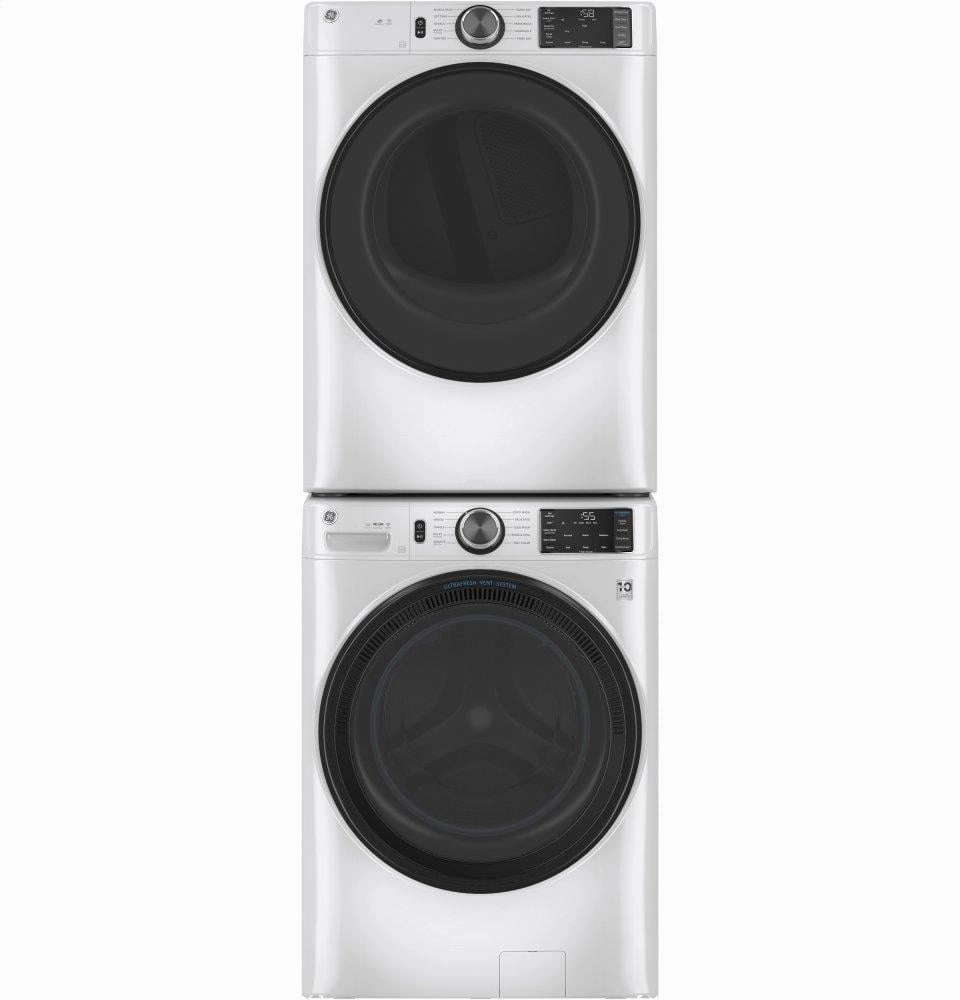 Ge Appliances GFD55GSSNWW Ge 7.8 Cu. Ft. Capacity Smart Front Load Gas Dryer With Sanitize Cycle