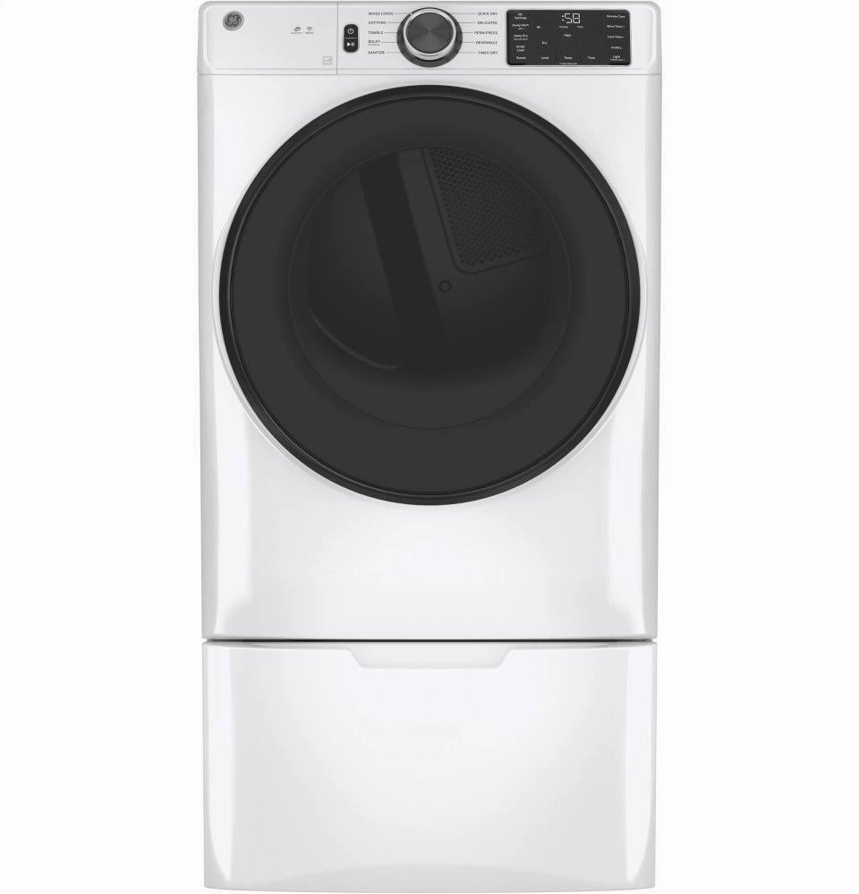 Ge Appliances GFD55GSSNWW Ge 7.8 Cu. Ft. Capacity Smart Front Load Gas Dryer With Sanitize Cycle