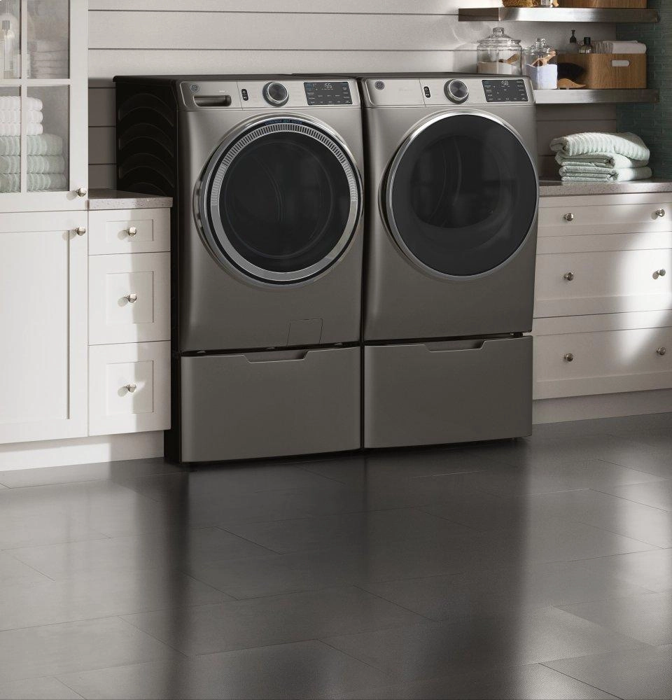 Ge Appliances GFD65ESPNSN Ge 7.8 Cu. Ft. Capacity Smart Front Load Electric Dryer With Steam And Sanitize Cycle