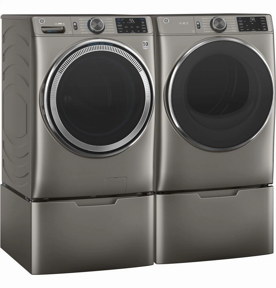 Ge Appliances GFD65ESPNSN Ge 7.8 Cu. Ft. Capacity Smart Front Load Electric Dryer With Steam And Sanitize Cycle