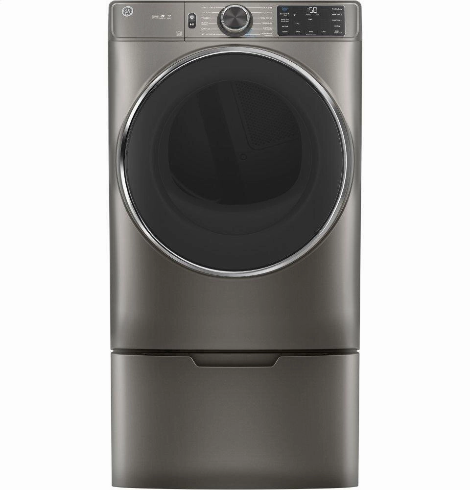 Ge Appliances GFD65ESPNSN Ge 7.8 Cu. Ft. Capacity Smart Front Load Electric Dryer With Steam And Sanitize Cycle