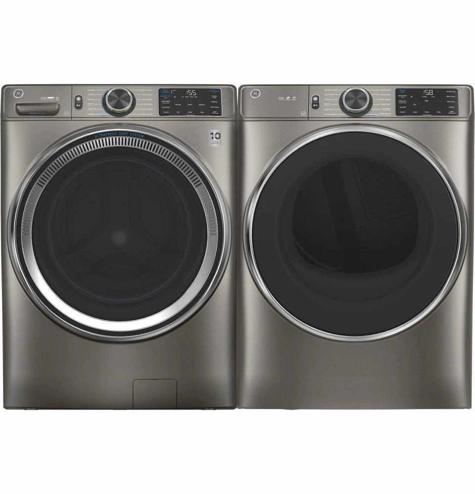 Ge Appliances GFD65ESPNSN Ge 7.8 Cu. Ft. Capacity Smart Front Load Electric Dryer With Steam And Sanitize Cycle