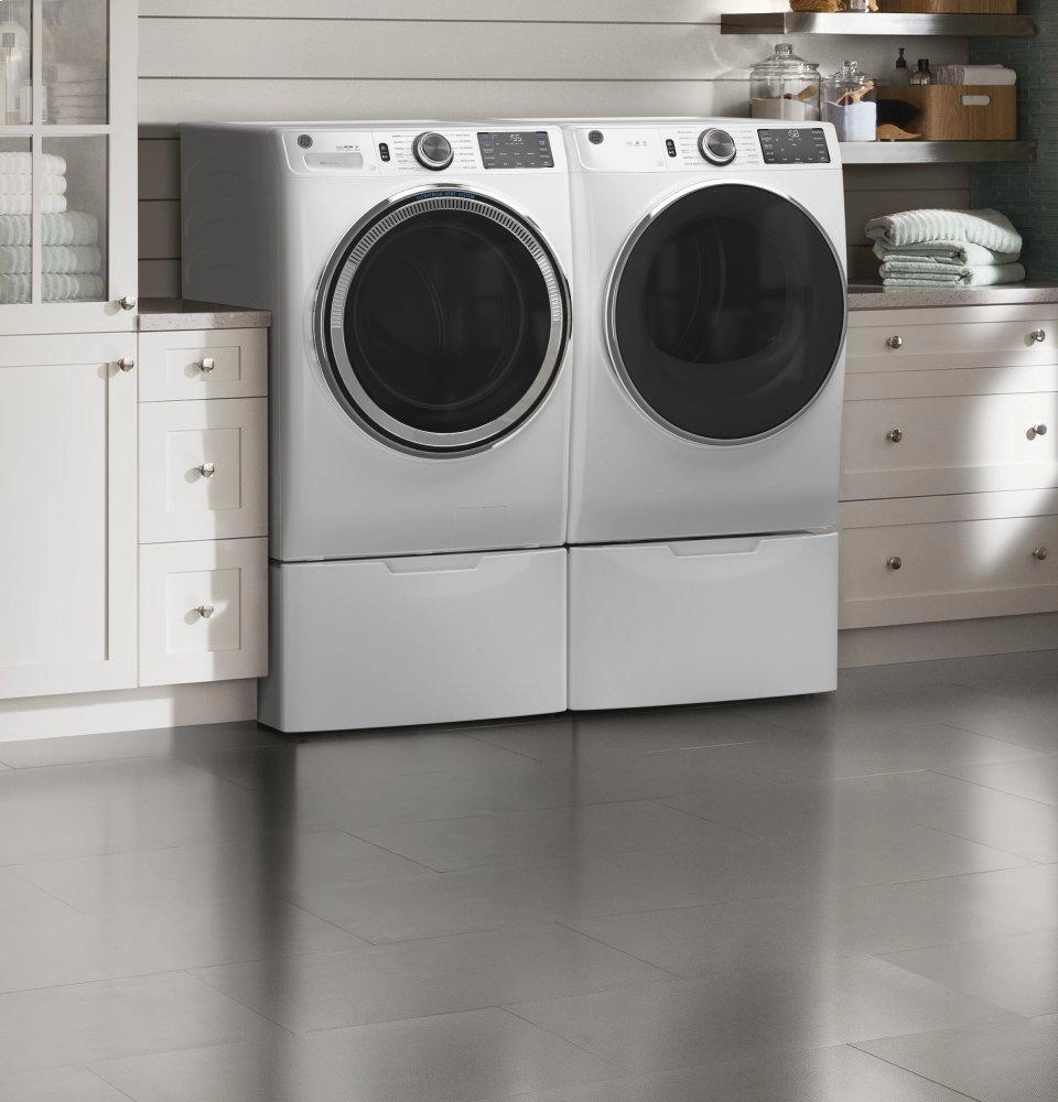 Ge Appliances GFD65ESSNWW Ge 7.8 Cu. Ft. Capacity Smart Front Load Electric Dryer With Steam And Sanitize Cycle