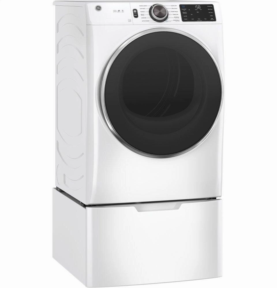Ge Appliances GFD65ESSNWW Ge 7.8 Cu. Ft. Capacity Smart Front Load Electric Dryer With Steam And Sanitize Cycle