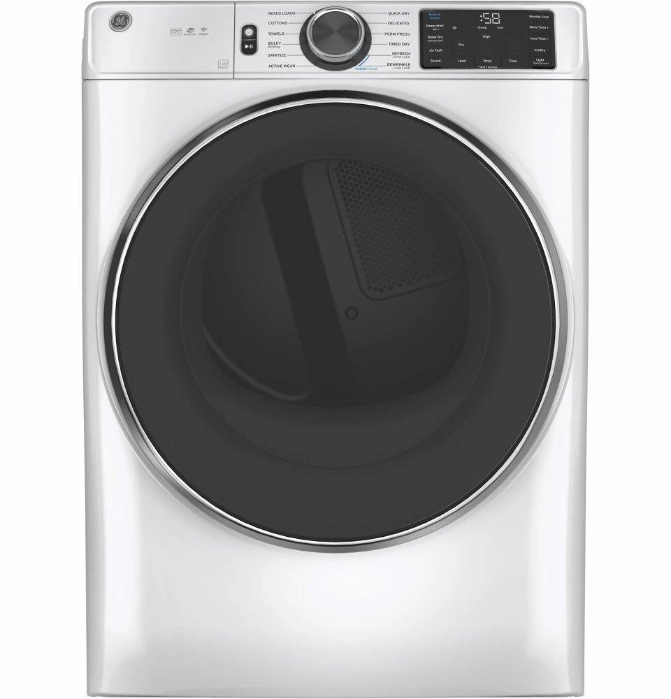 Ge Appliances GFD65ESSNWW Ge 7.8 Cu. Ft. Capacity Smart Front Load Electric Dryer With Steam And Sanitize Cycle