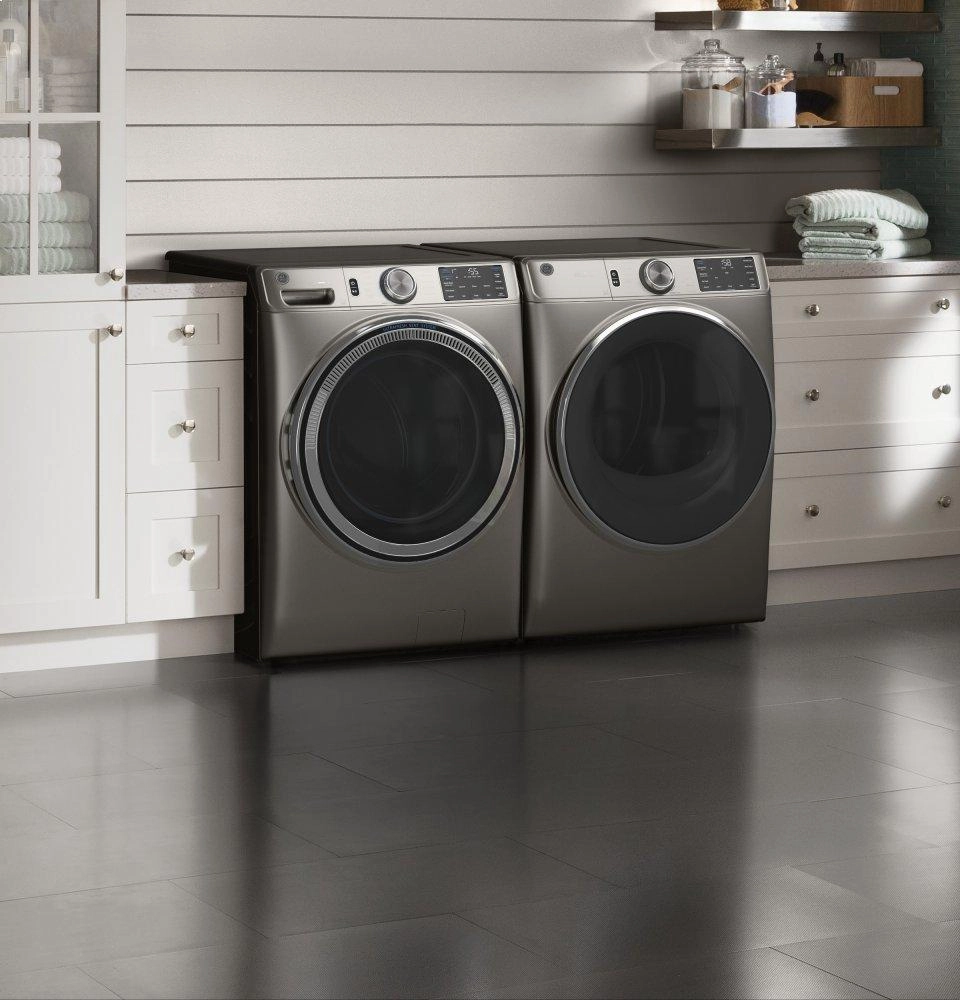 Ge Appliances GFD65GSPNSN Ge 7.8 Cu. Ft. Capacity Smart Front Load Gas Dryer With Steam And Sanitize Cycle