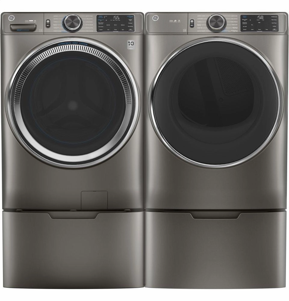 Ge Appliances GFD65GSPNSN Ge 7.8 Cu. Ft. Capacity Smart Front Load Gas Dryer With Steam And Sanitize Cycle